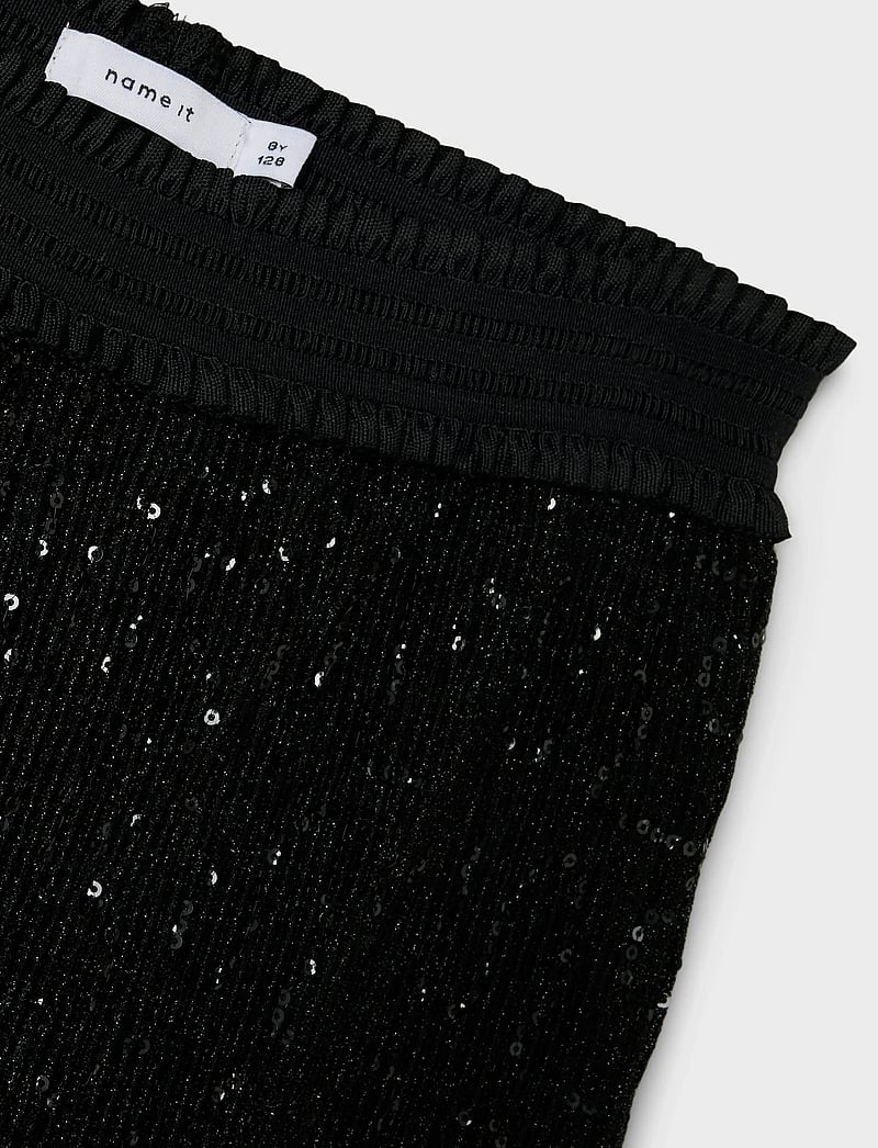 name it - NKFRUNIC SEQUIN WIDE PANT - osta vanuse järgi - black - 3