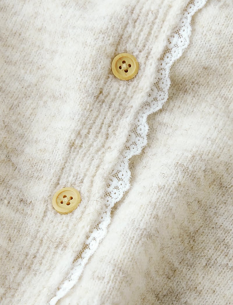 name it - NMFRIKIMMI LS KNIT CARD - koftor - peyote melange - 2