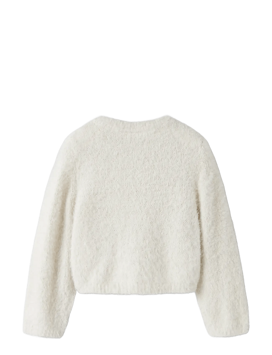 name it - NMFREVERA LS KNIT SHORT CARD - leichte jacken - birch - 1