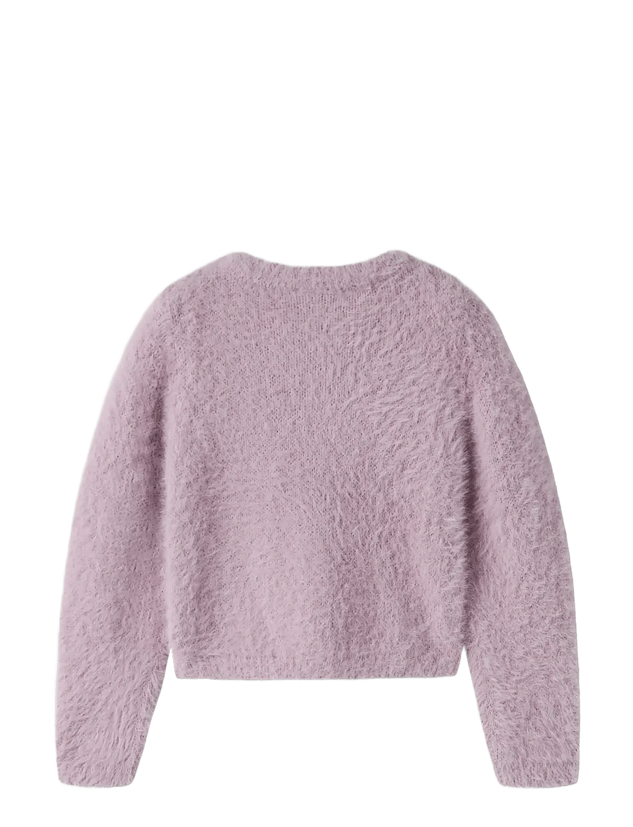name it - NMFREVERA LS KNIT SHORT CARD - leichte jacken - mauve shadows - 1