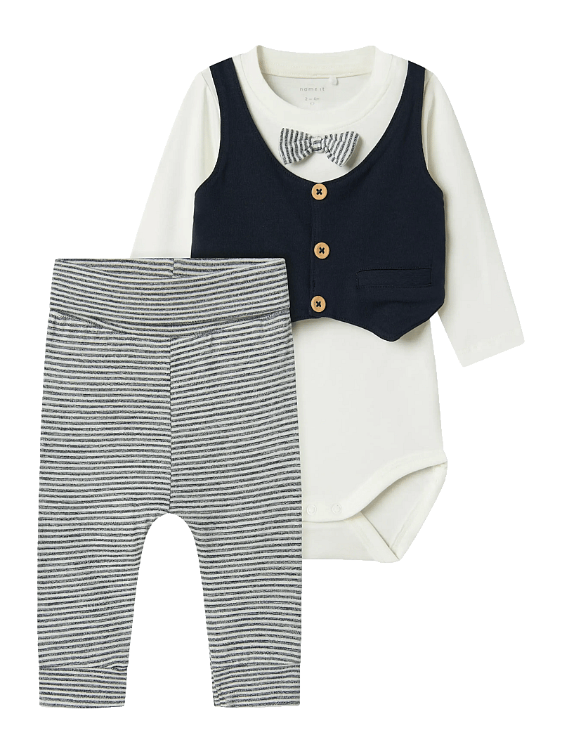 name it - NBMADAM LS BODY SET NOOS - set med body - dark sapphire - 0