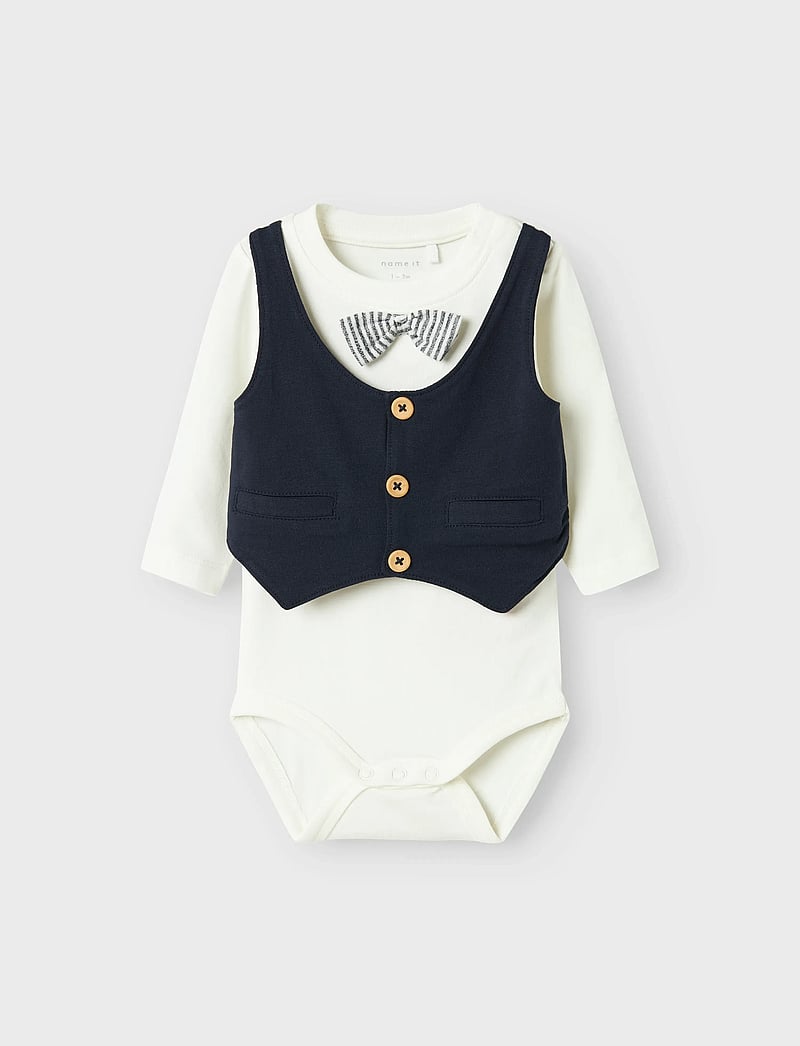 name it - NBMADAM LS BODY SET NOOS - set med body - dark sapphire - 2