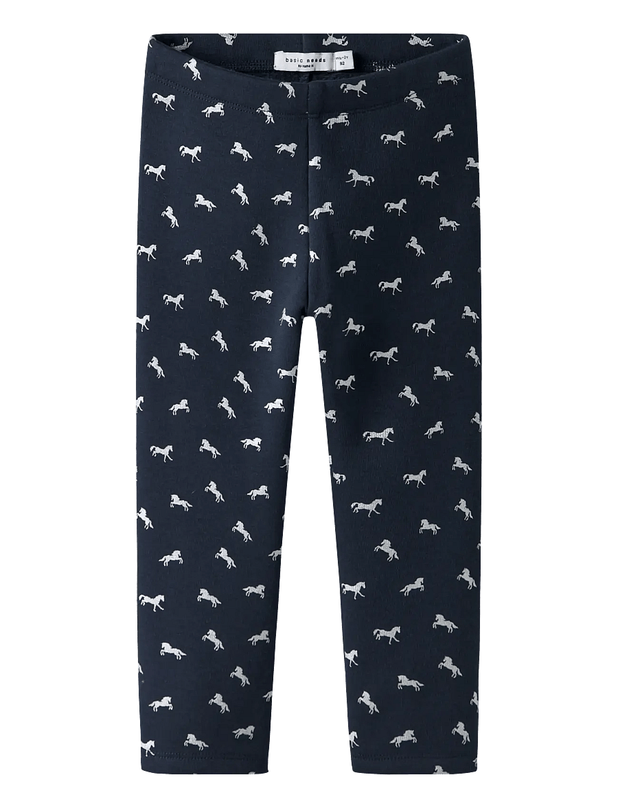 name it - NMFTAVINA SWEAT FLEECE LEGGING BRU NOOS - leggings - dark sapphire - 0