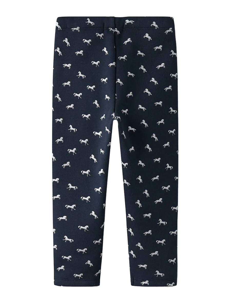 name it - NMFTAVINA SWEAT FLEECE LEGGING BRU NOOS - leggings - dark sapphire - 1
