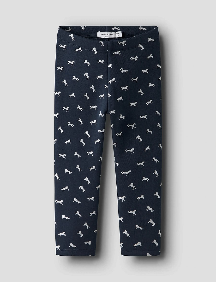 name it - NMFTAVINA SWEAT FLEECE LEGGING BRU NOOS - leggings - dark sapphire - 4