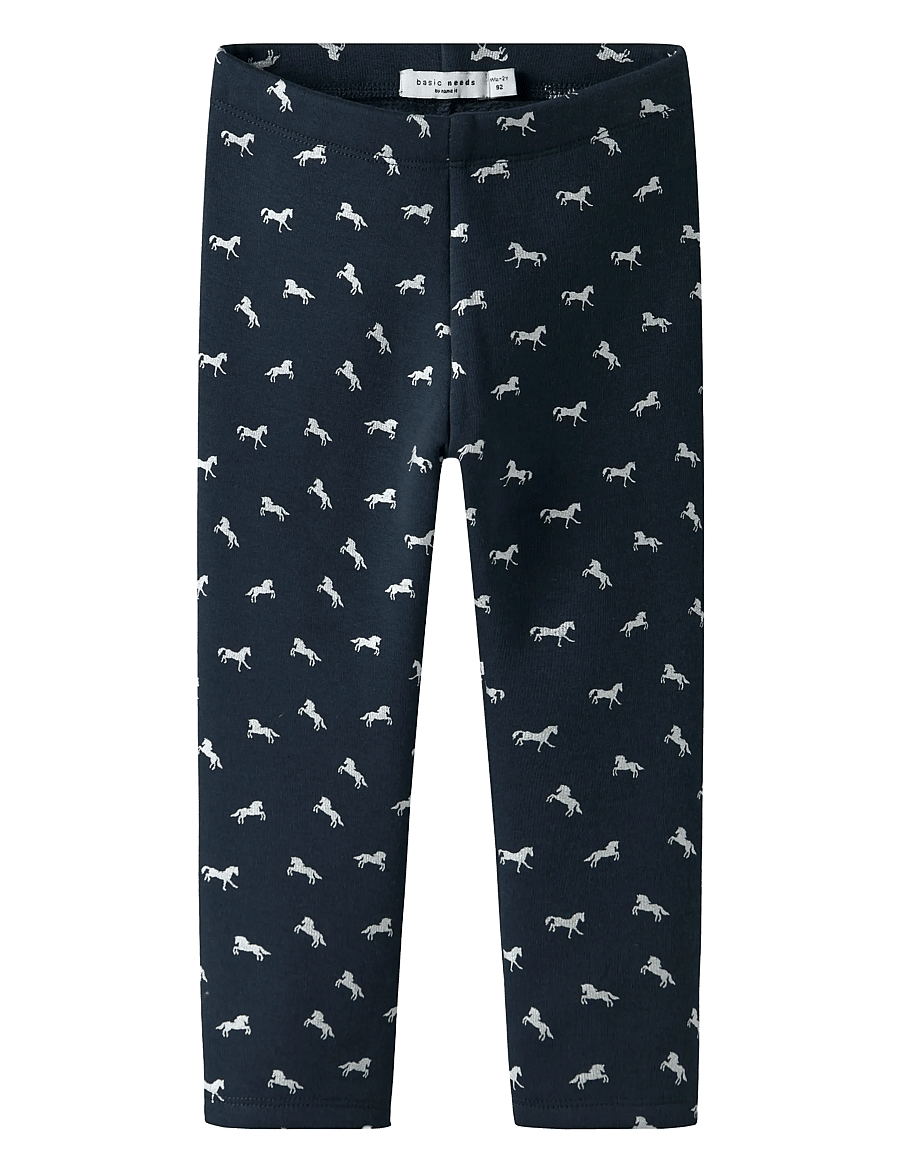name it - NMFTAVINA SWEAT FLEECE LEGGING BRU NOOS - leggings - dark sapphire - 2