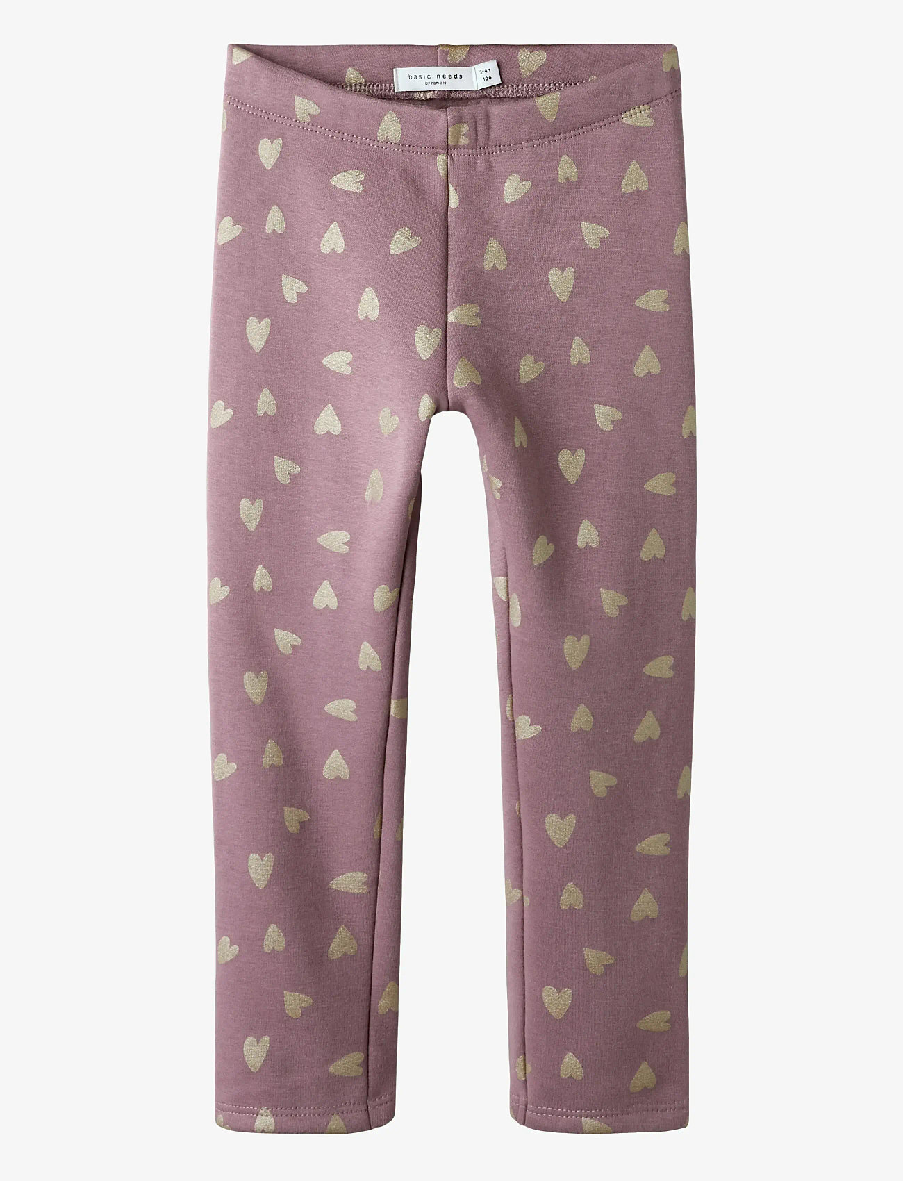name it - NMFTAVINA SWEAT FLEECE LEGGING BRU NOOS - leggings - grape shake - 1