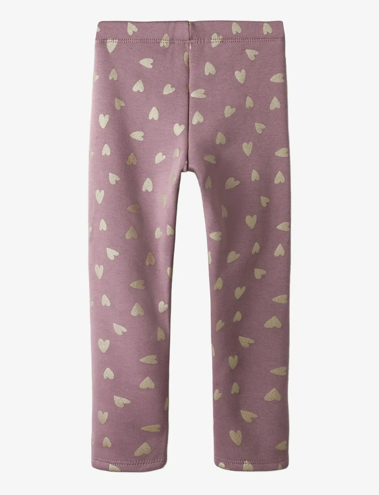 name it - NMFTAVINA SWEAT FLEECE LEGGING BRU NOOS - leggings - grape shake - 2