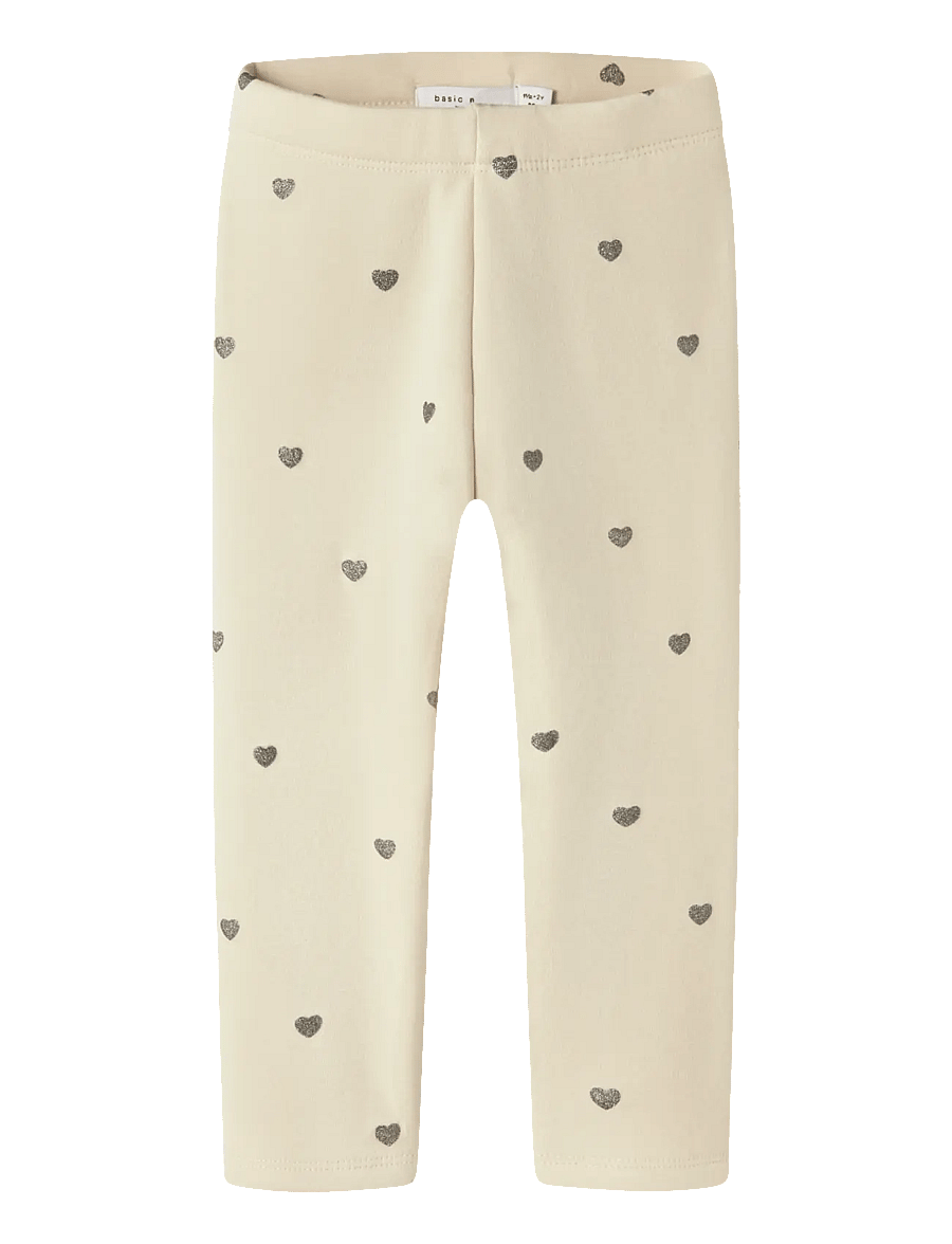 name it - NMFTAVINA SWEAT FLEECE LEGGING BRU NOOS - leggings - summer sand - 1