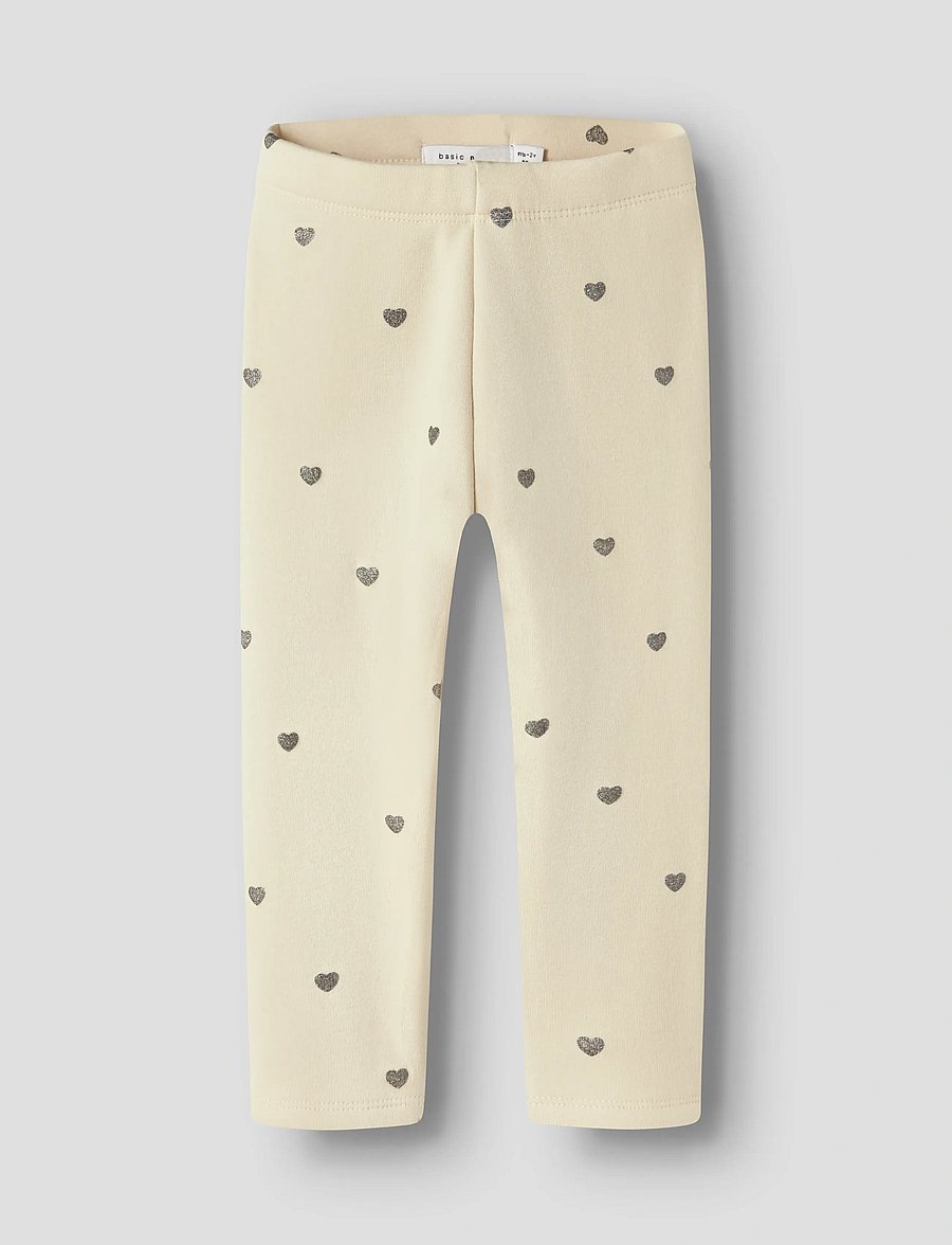 name it - NMFTAVINA SWEAT FLEECE LEGGING BRU NOOS - leggings - summer sand - 0