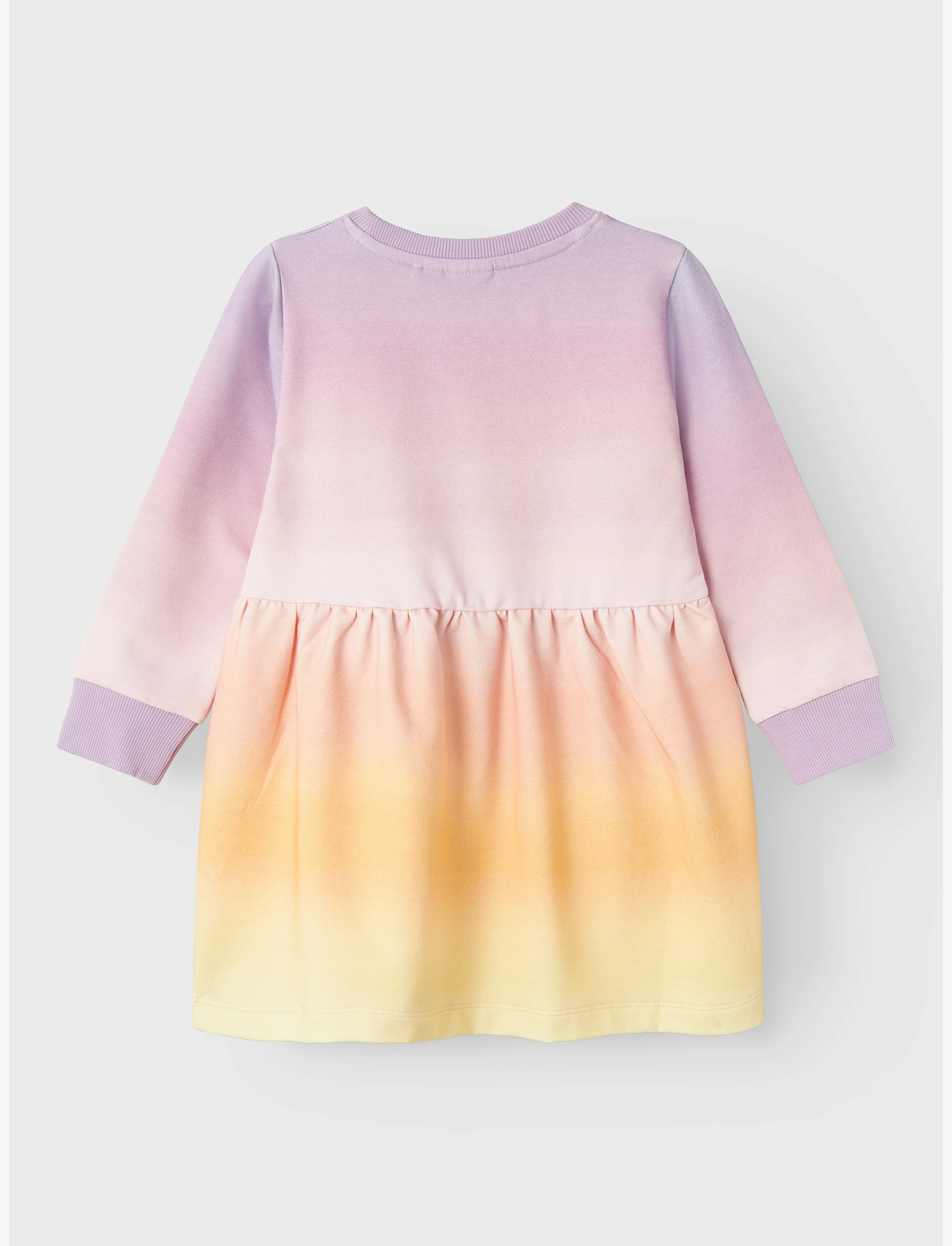 name it - NMFDIRAINBOW LS SWE DRESS UNB - festival bloom - 1