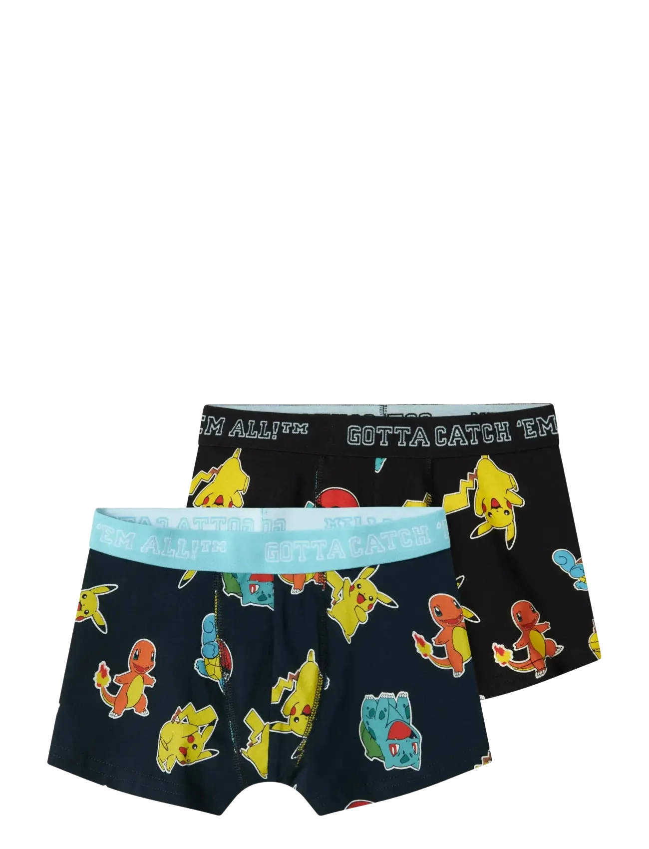 name it NKMASGAR POKEMON 2P BOXER NOOS SKY - Undertøj - BLACK / black