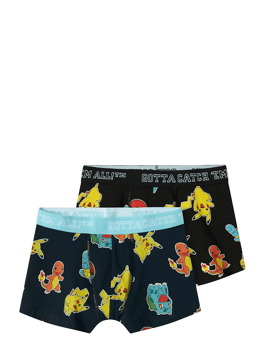 name it - NKMASGAR POKEMON 2P BOXER NOOS SKY - apakšbikses - black - 1