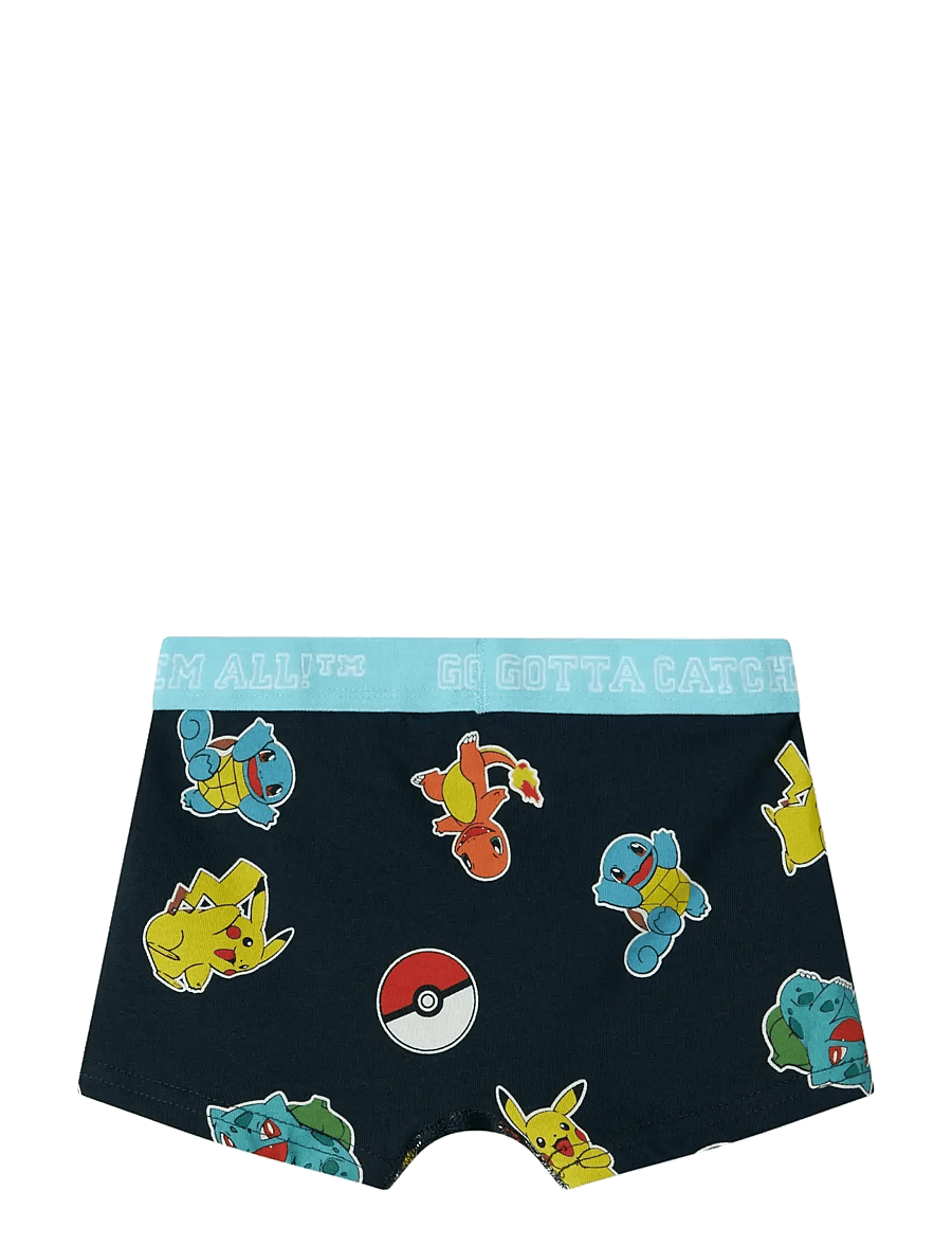 name it - NKMASGAR POKEMON 2P BOXER NOOS SKY - apakšbikses - black - 2