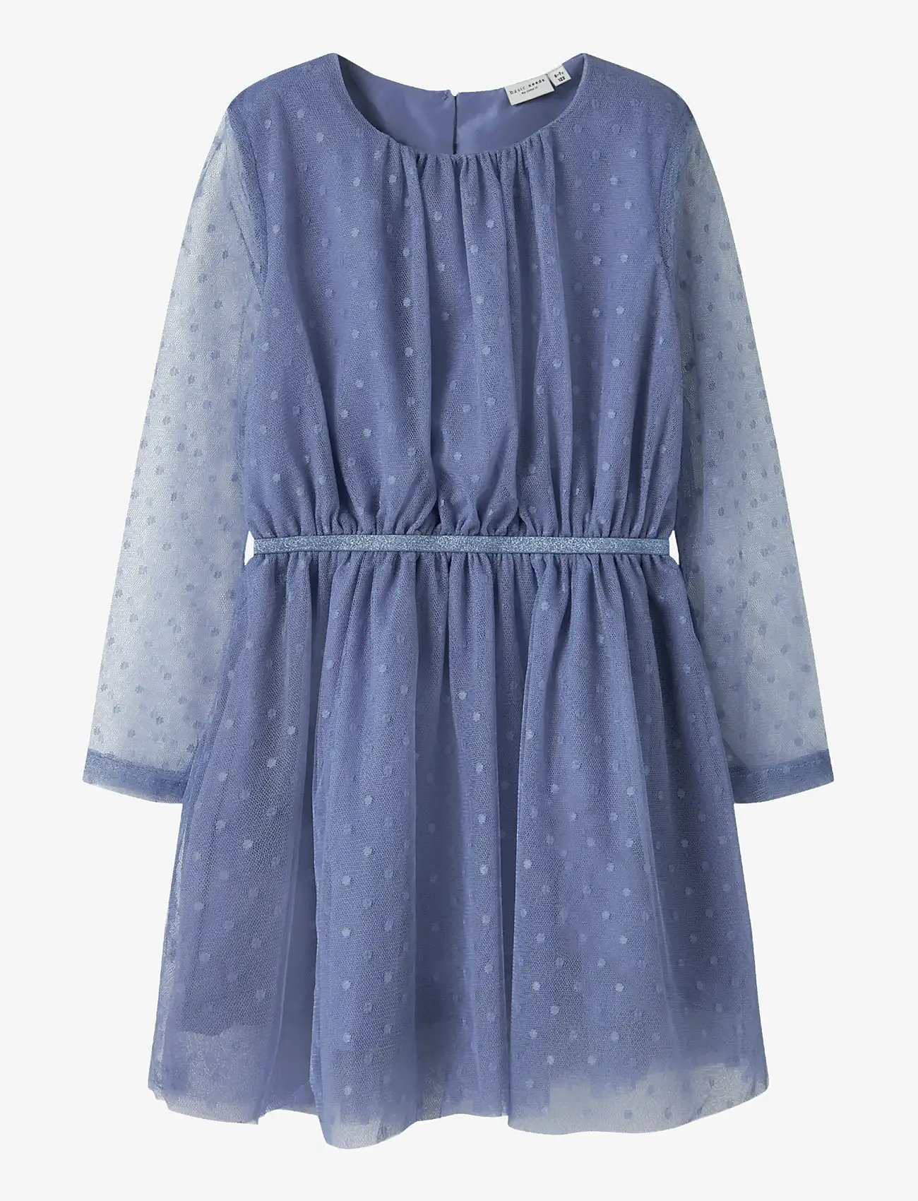 name it - NKFVABOS LS DRESS NOOS - festkjoler - blue ice - 0