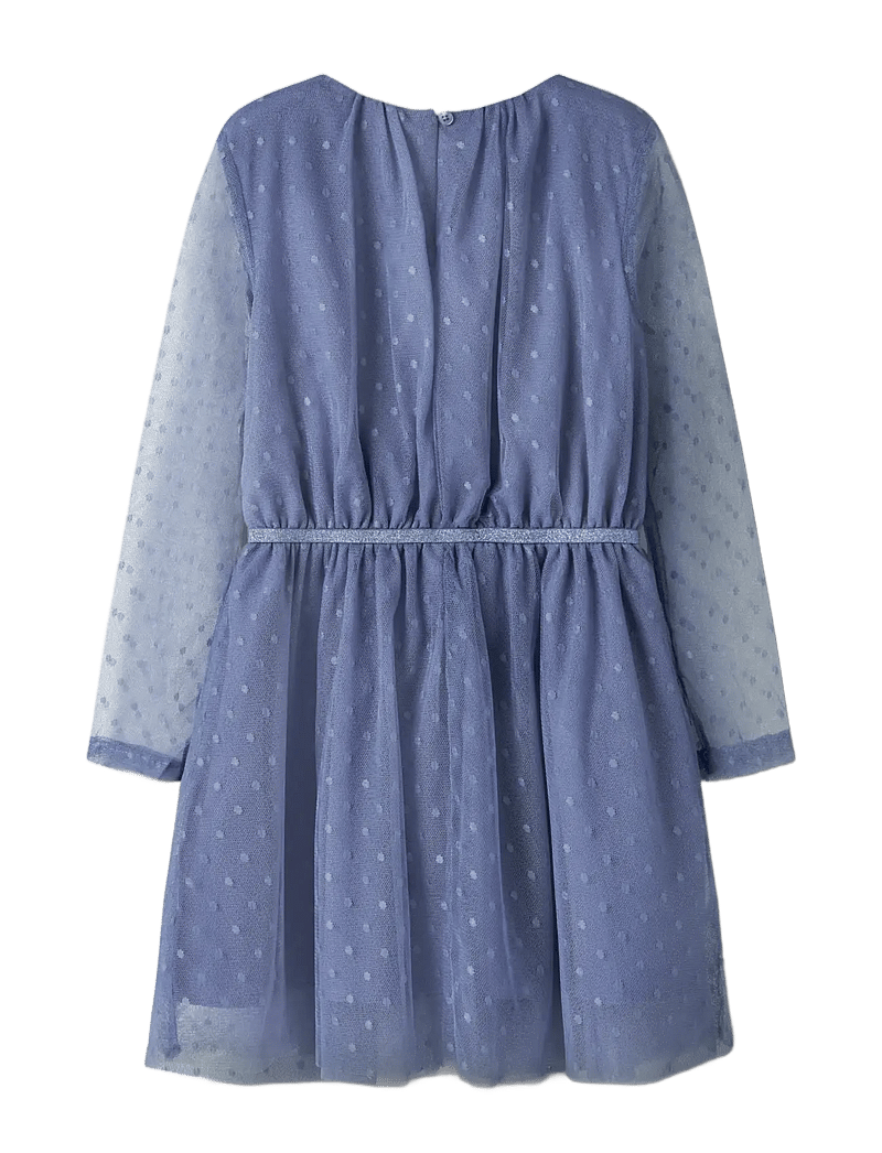 name it - NKFVABOS LS DRESS NOOS - partydresses - blue ice - 1