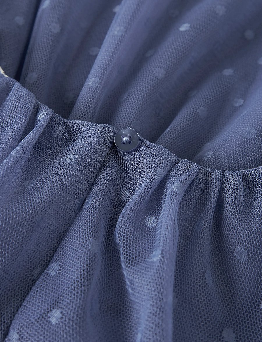 name it - NKFVABOS LS DRESS NOOS - partíkjólar - blue ice - 2