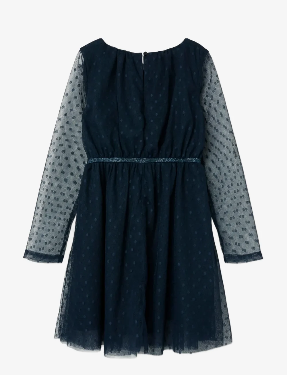 name it - NKFVABOS LS DRESS NOOS - festkjoler - dark sapphire - 2