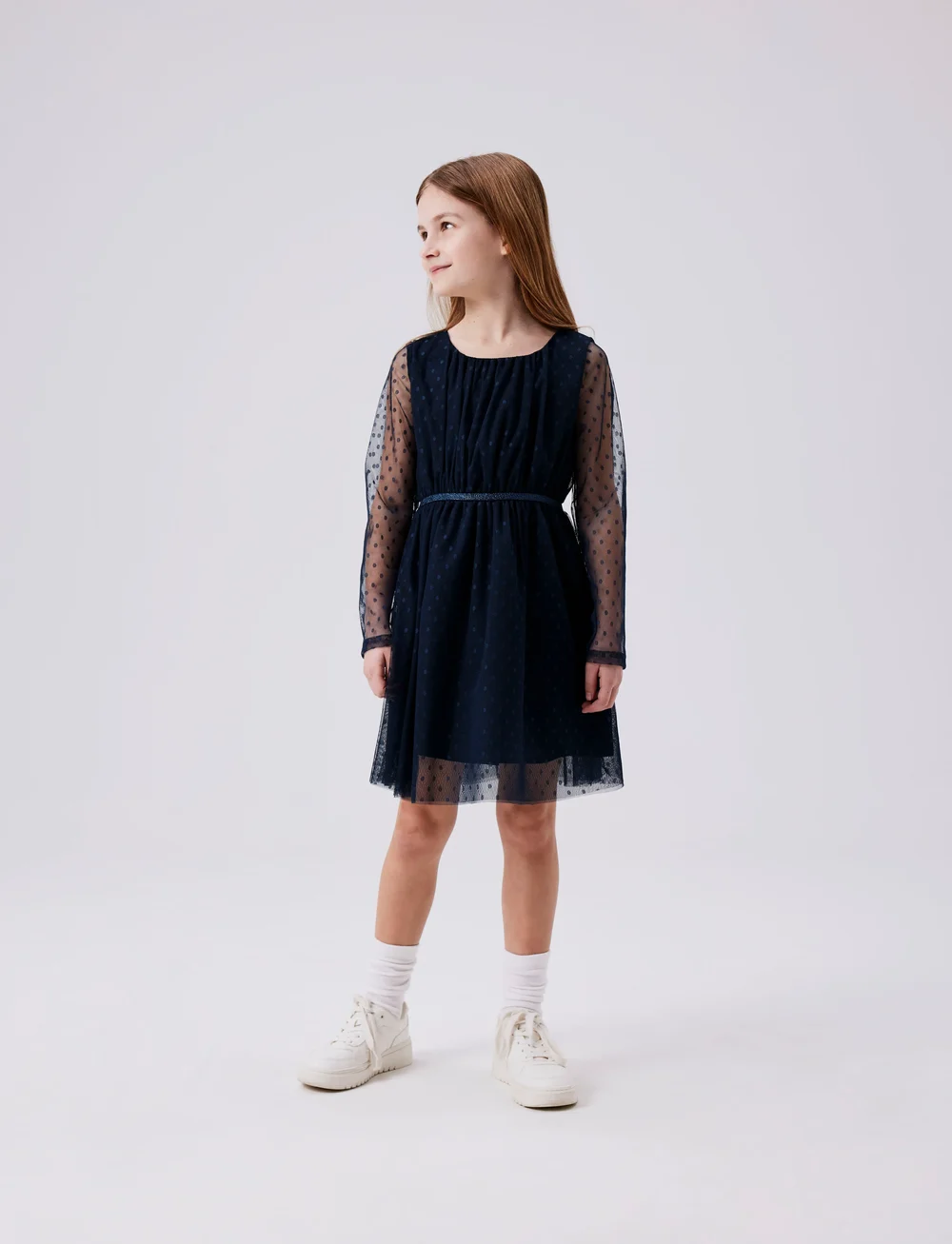 name it - NKFVABOS LS DRESS NOOS - festkjoler - dark sapphire - 3