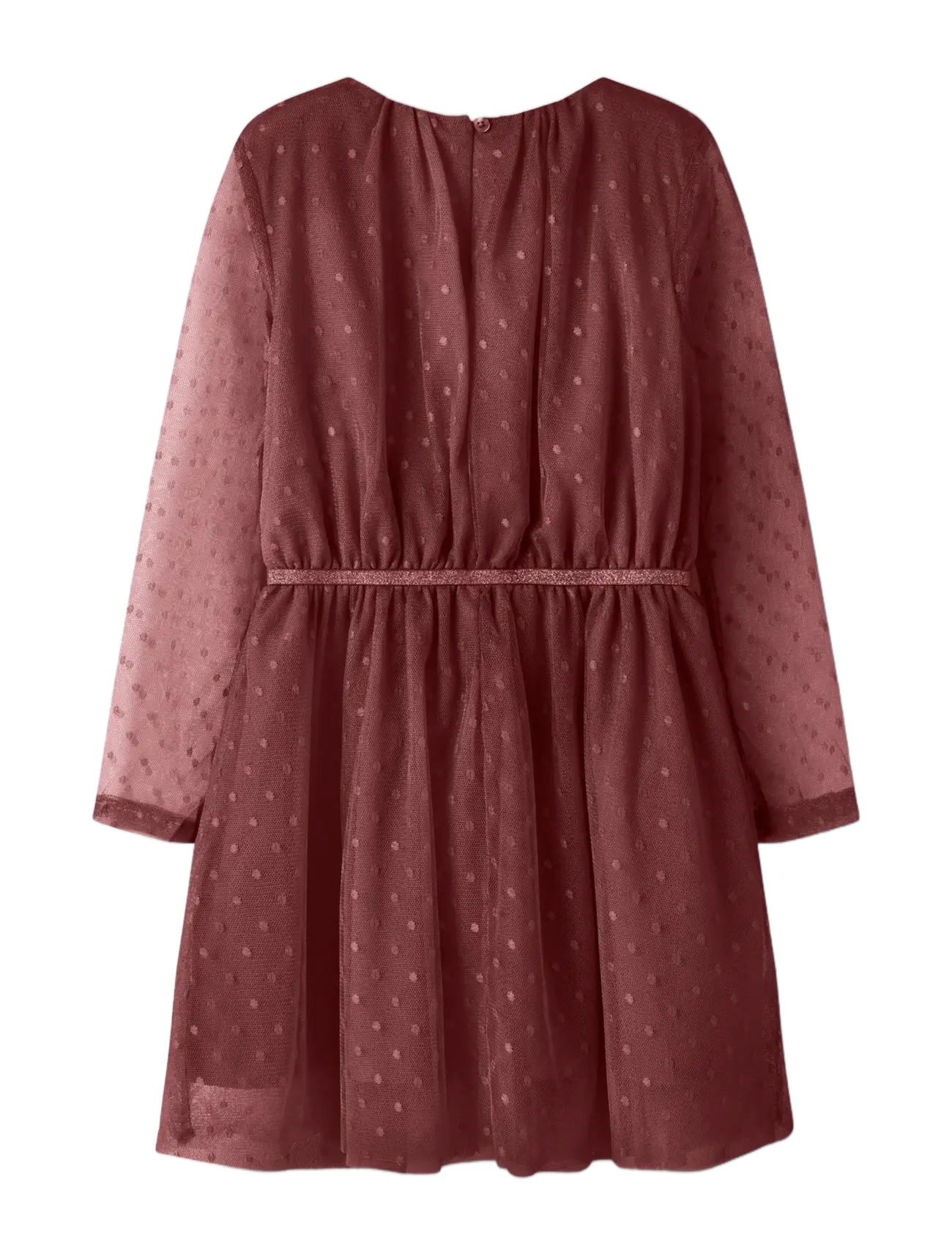 name it - NKFVABOS LS DRESS NOOS - festkjoler - wild ginger - 1