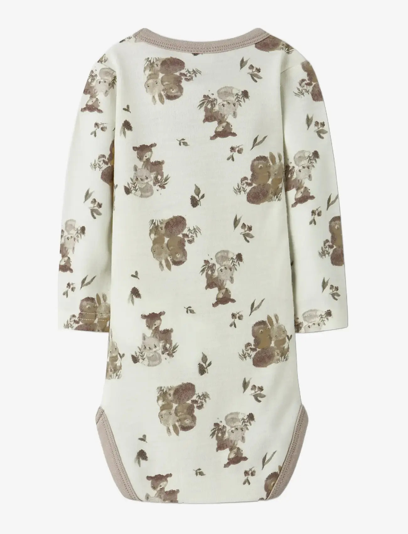 name it - NBNWILLU WOOL LS BODY - termo apatiniai kūdikiams - snow white - 1