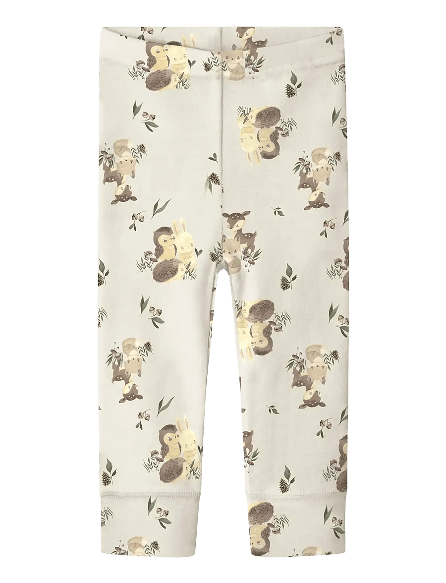 name it - NBNWILLU WOOL LEGGING - base layer baby - snow white - 0