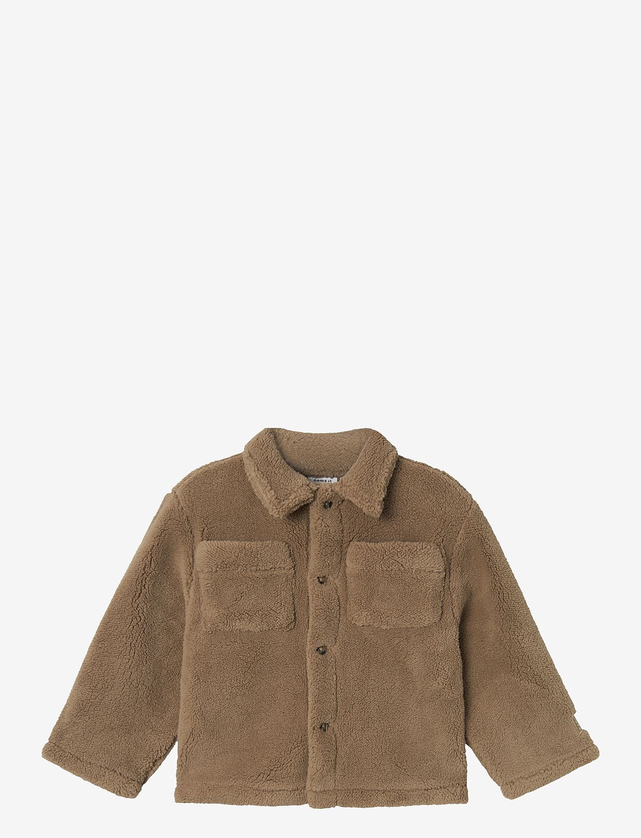 name it - NMMNERAN TEDDY OVERSHIRT - roasted cashew - 0