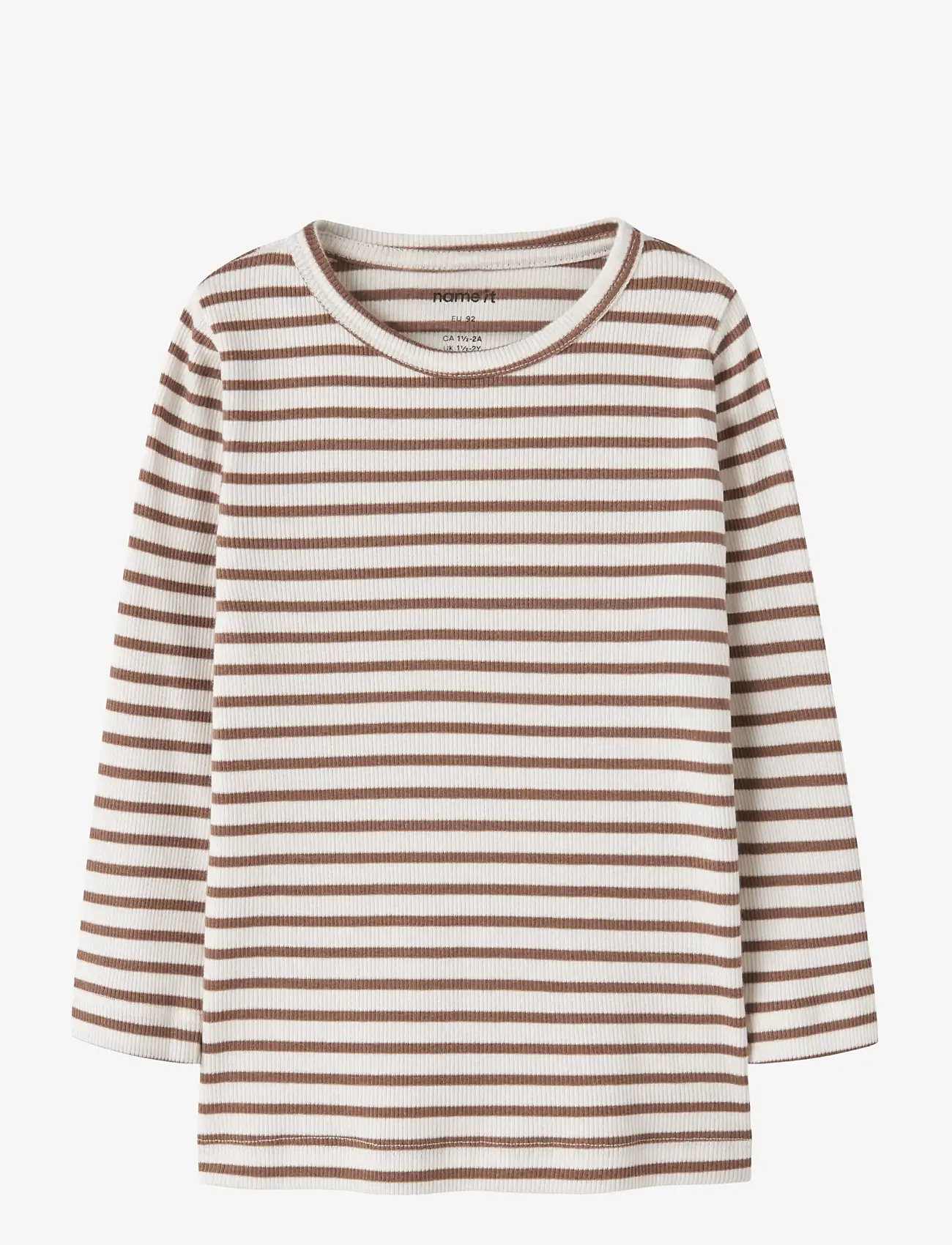 name it - NMNBANI LS XSL TOP NOOS - långärmade t-shirts - toasted coconut - 0