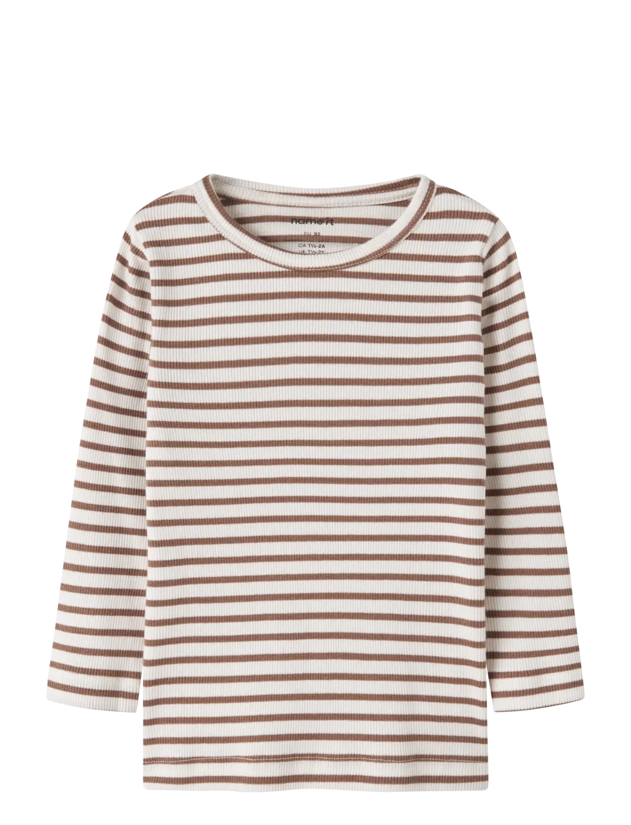 name it NMNBANI LS XSL TOP NOOS - Oberteile & T-Shirts - TOASTED COCONUT / brown