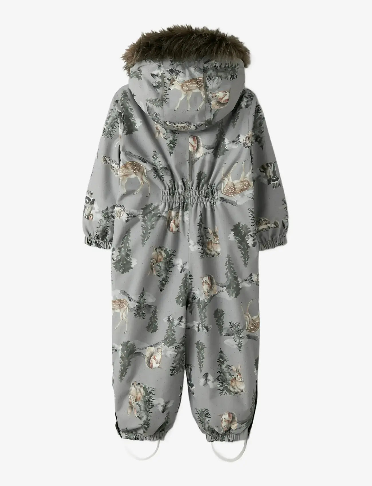 name it - NMNSNOW10 SUIT AOP FO - vinteroveraller - ultimate grey - 1