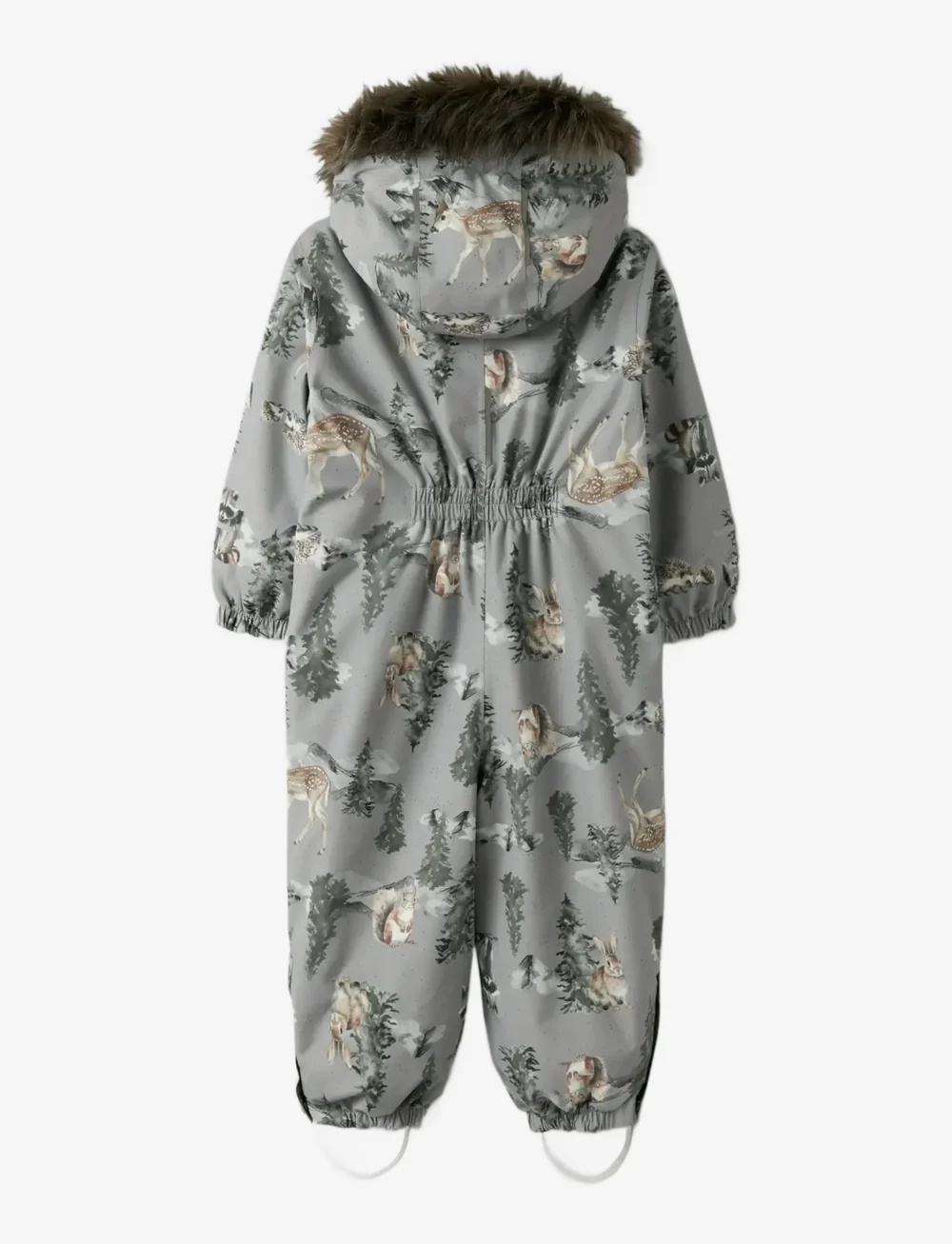 name it - NMNSNOW10 SUIT AOP FO - vinterdress - ultimate grey - 1