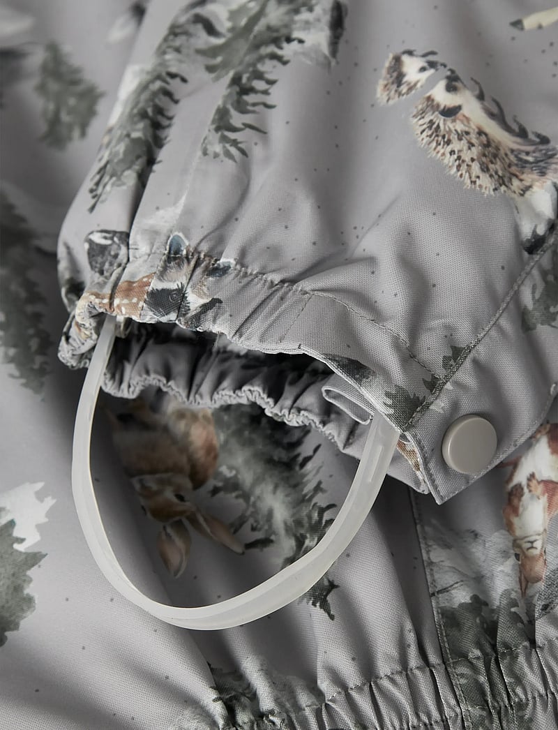 name it - NMNSNOW10 SUIT AOP FO - talvihaalarit - ultimate grey - 4