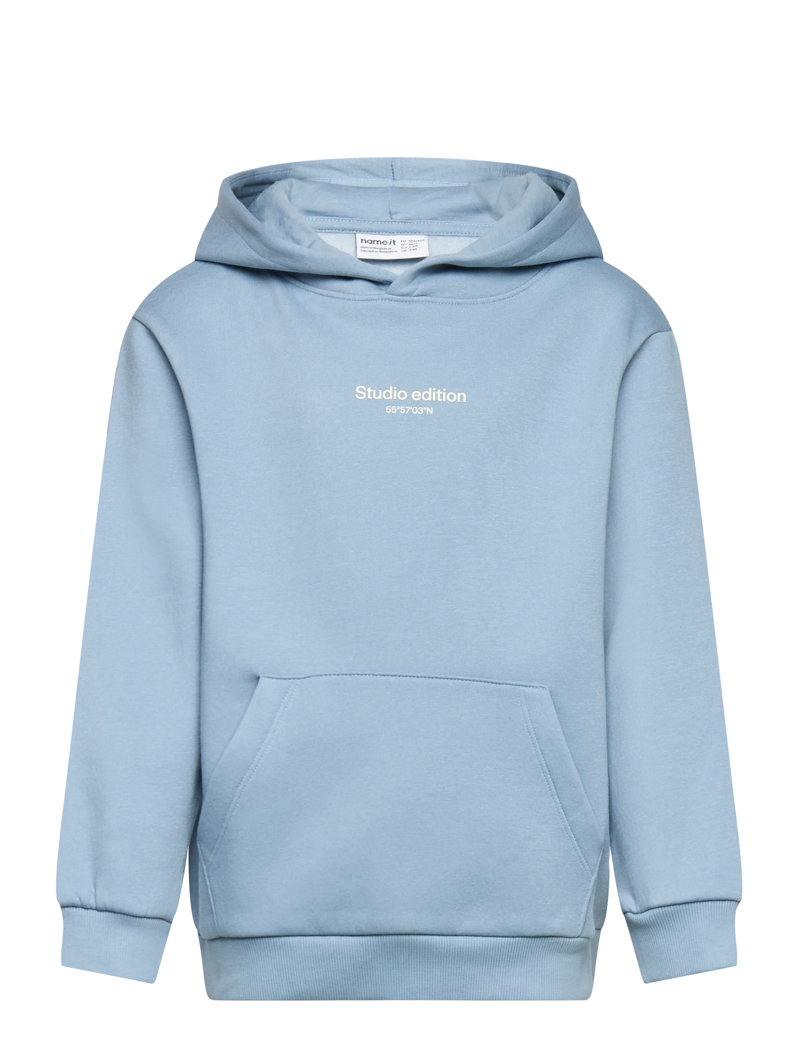 name it NKMBRODY LS NREG SWEAT WH BRU NOOS - Kläder - ASHLEY BLUE / blue