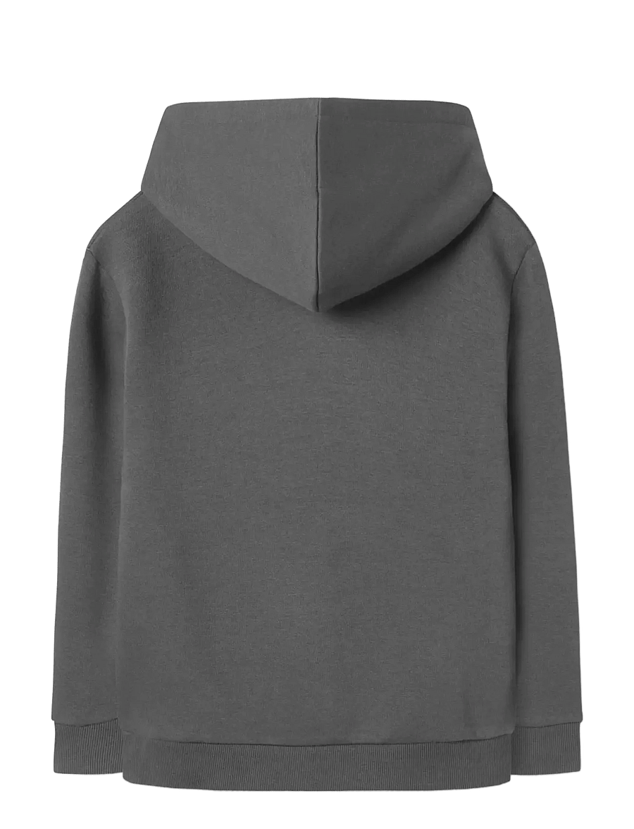 name it - NKMBRODY LS NREG SWEAT WH BRU NOOS - kapuzenpullover - lava smoke - 2