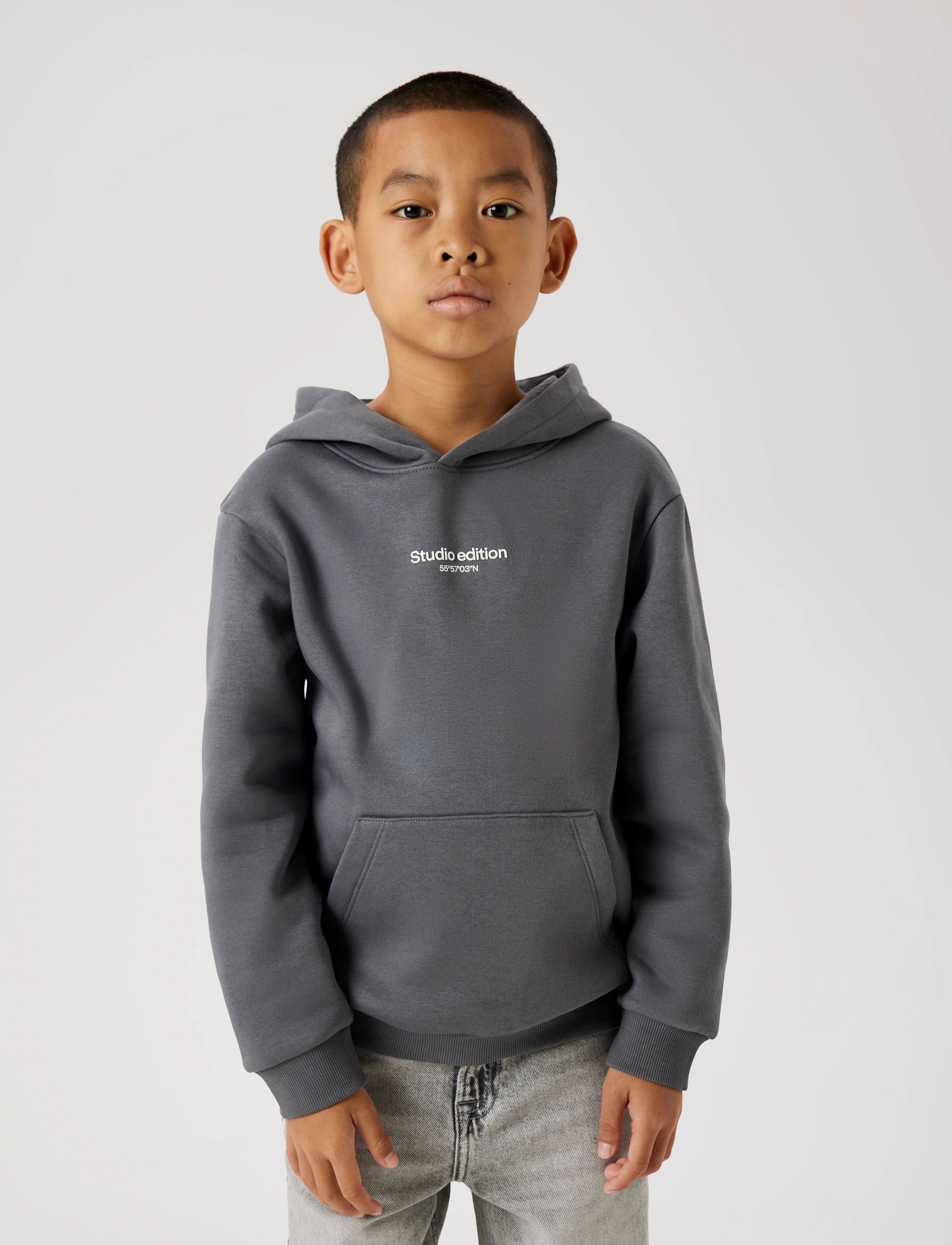 name it - NKMBRODY LS NREG SWEAT WH BRU NOOS - kapuzenpullover - lava smoke - 3