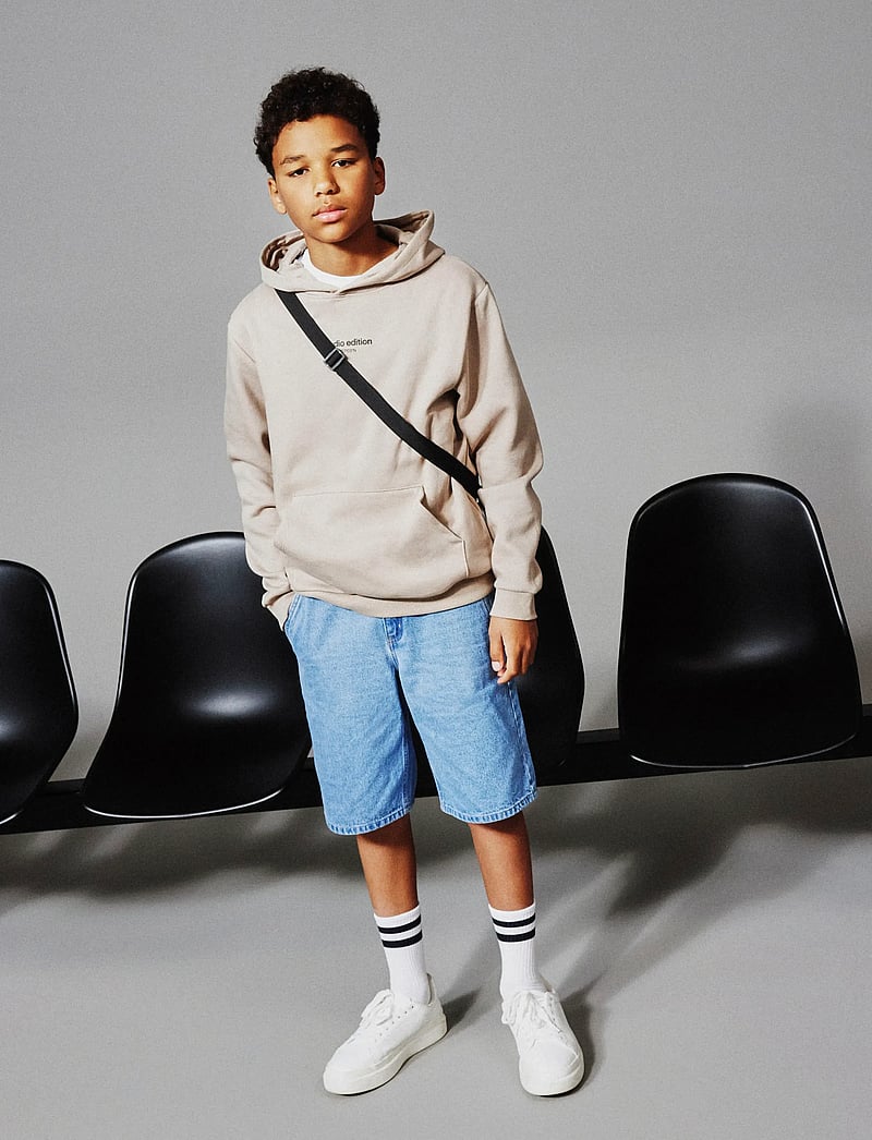 name it - NKMBRODY LS NREG SWEAT WH BRU NOOS - huvtröjor - pure cashmere - 3