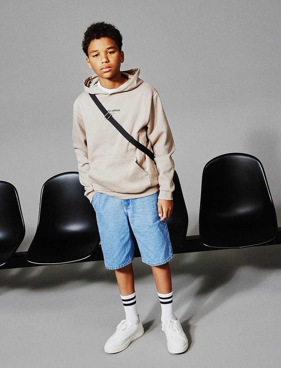 name it - NKMBRODY LS NREG SWEAT WH BRU NOOS - kapuzenpullover - pure cashmere - 3