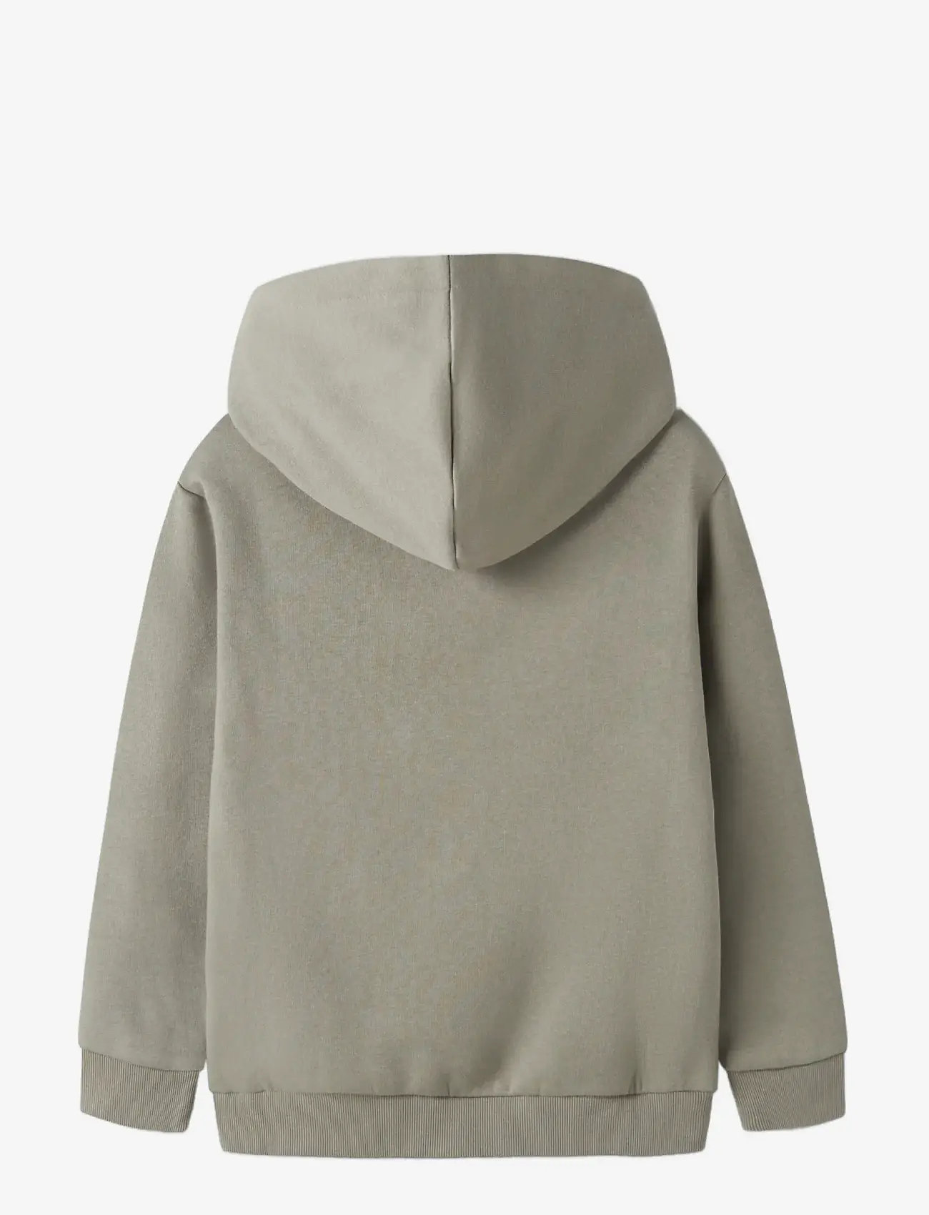 name it - NKMBRODY LS NREG SWEAT WH BRU NOOS - hættetrøjer - shadow - 2
