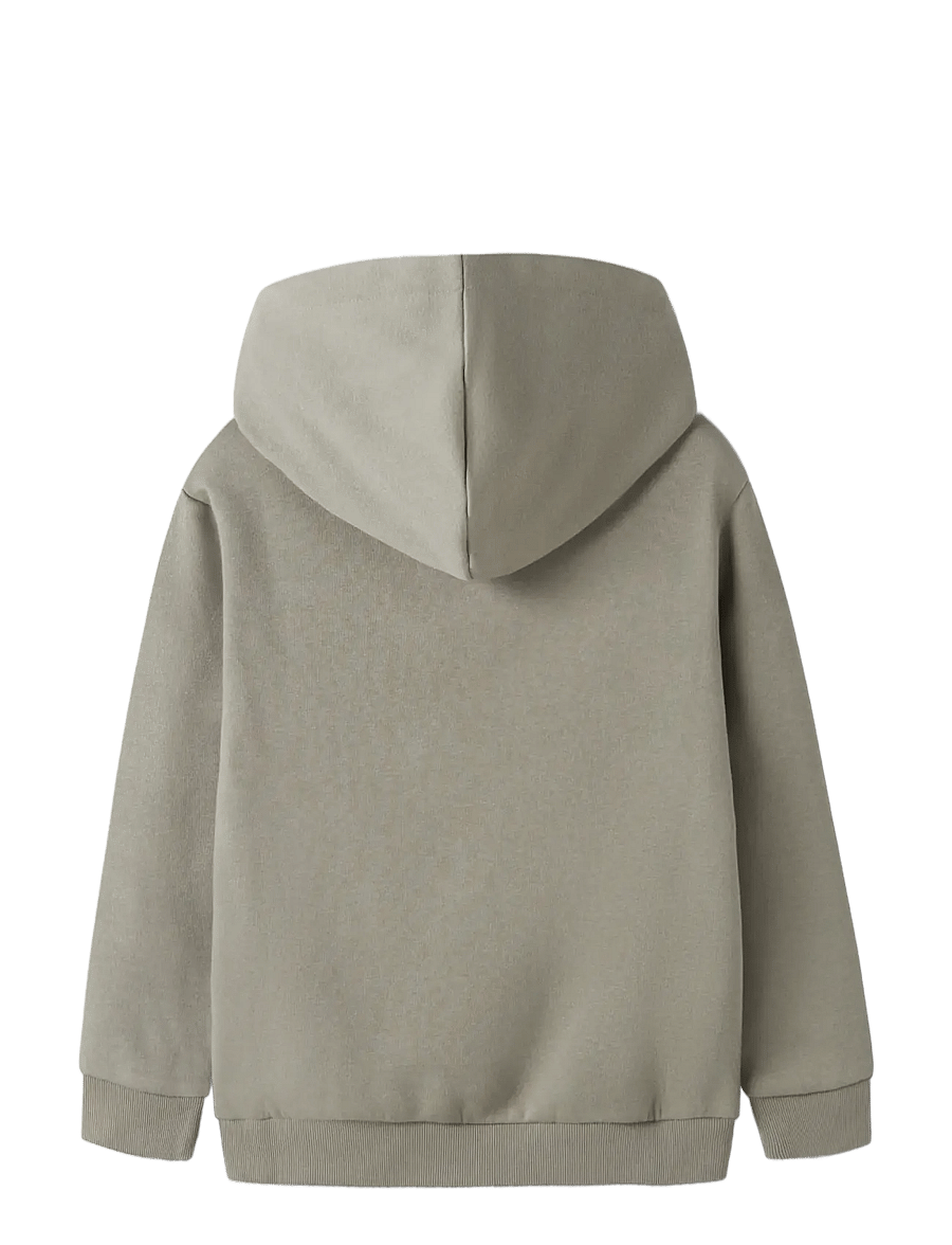 name it - NKMBRODY LS NREG SWEAT WH BRU NOOS - huvtröjor - shadow - 2