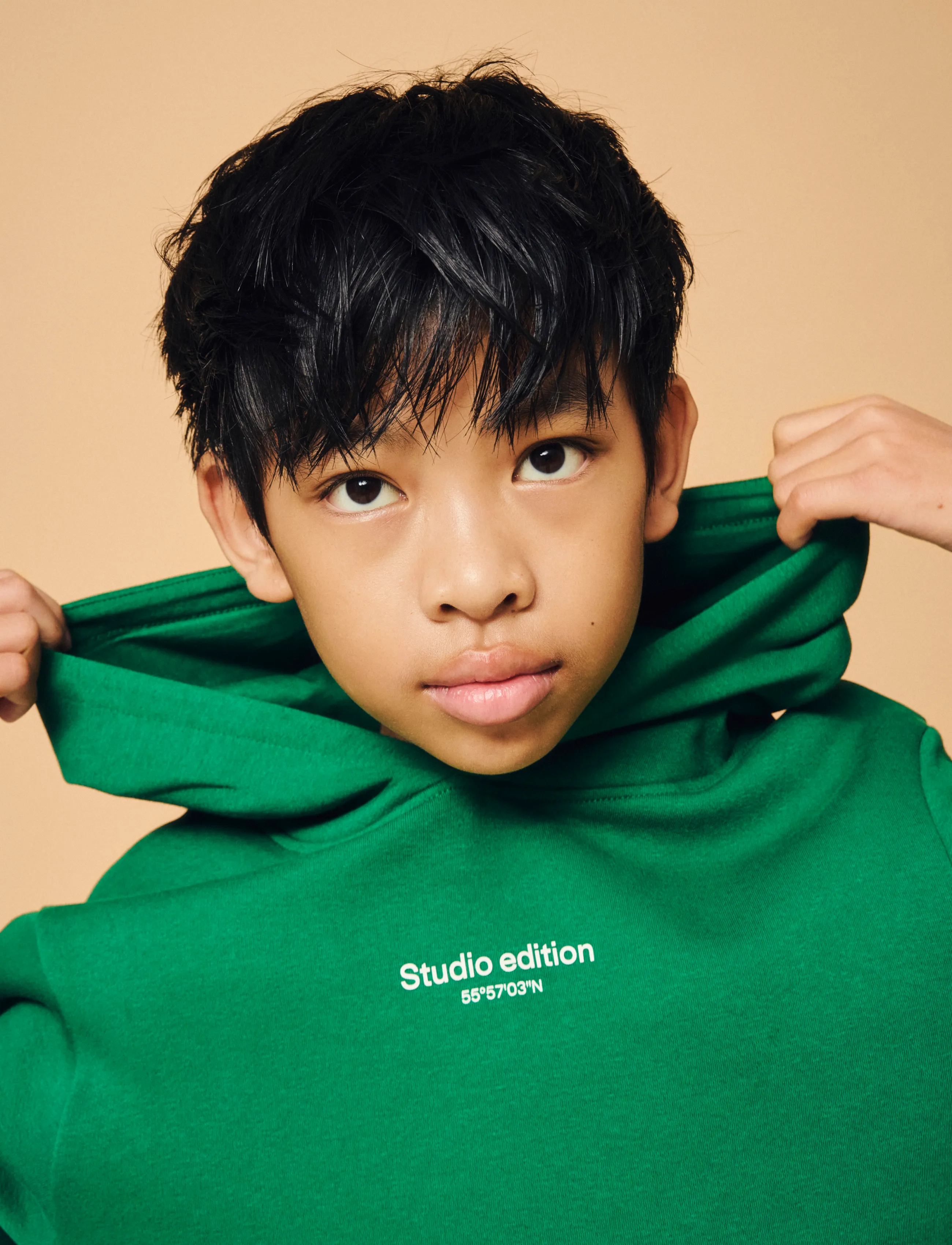 name it - NKMBRODY LS NREG SWEAT WH BRU NOOS - hættetrøjer - verdant green - 2