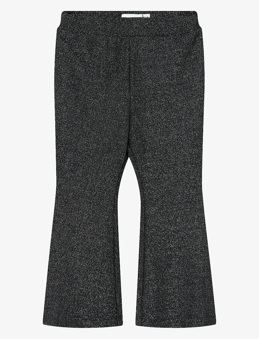 name it - NMFROISIN BOOTCUT PANT - kelnytės kūdikiams - black - 1