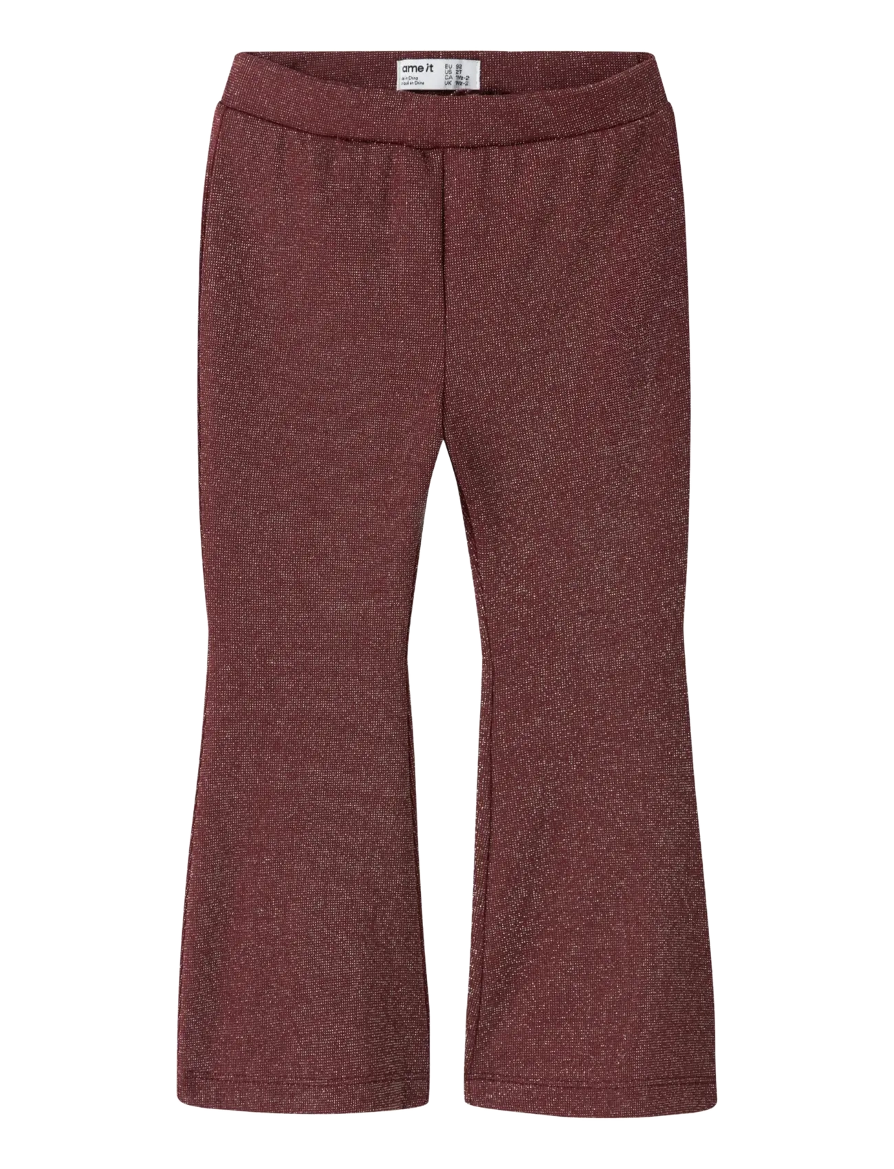 name it NMFROISIN BOOTCUT PANT - Housut - BURGUNDY / burgundy