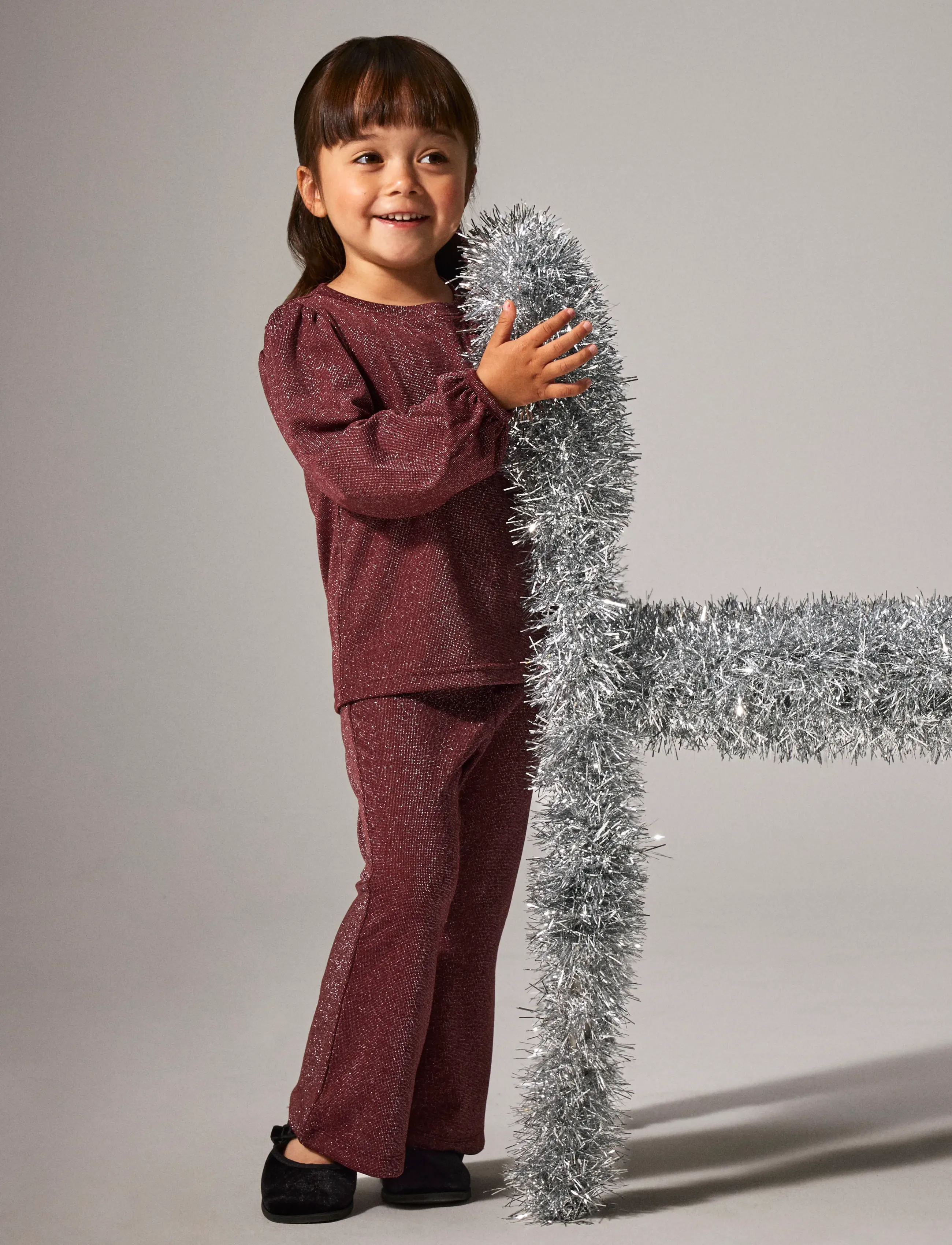 name it NMFROISIN BOOTCUT PANT - Beebipüksid - BURGUNDY / burgundy