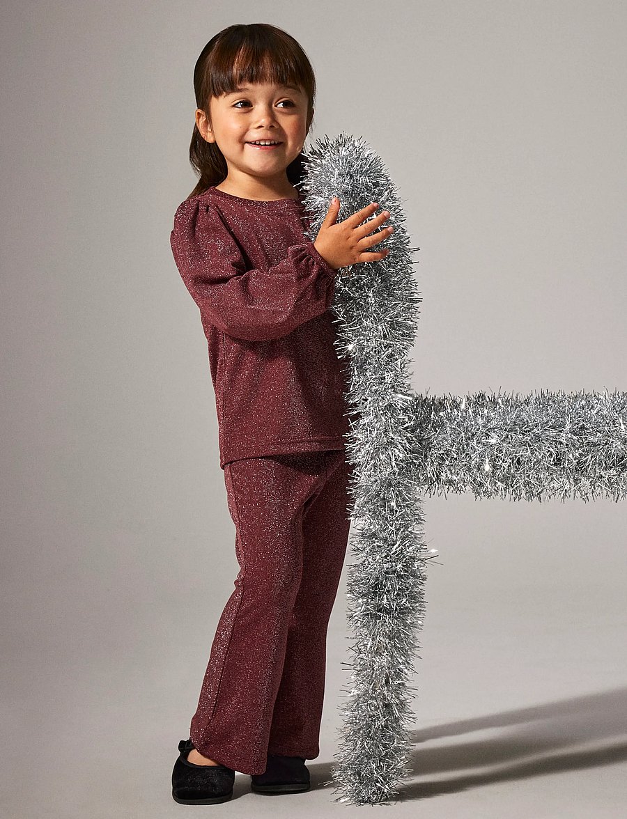 name it - NMFROISIN BOOTCUT PANT - babyhosen - burgundy - 0
