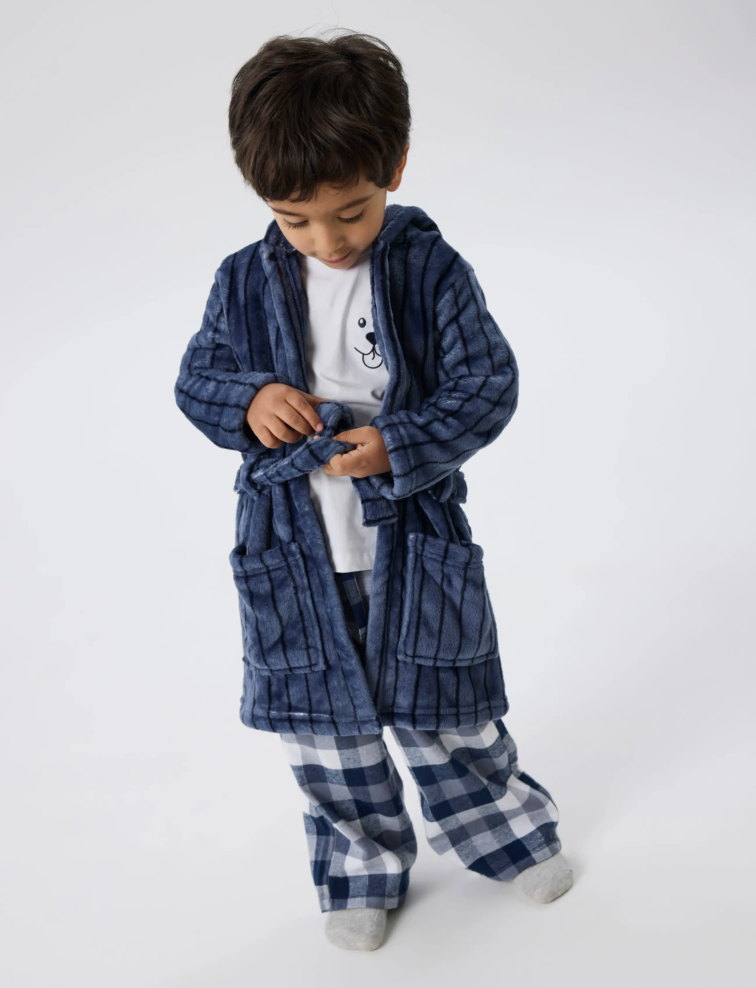 name it Nmmracer Morning Robe, 98, Night & Underwear, Blau - Bathrobes, Kinder
