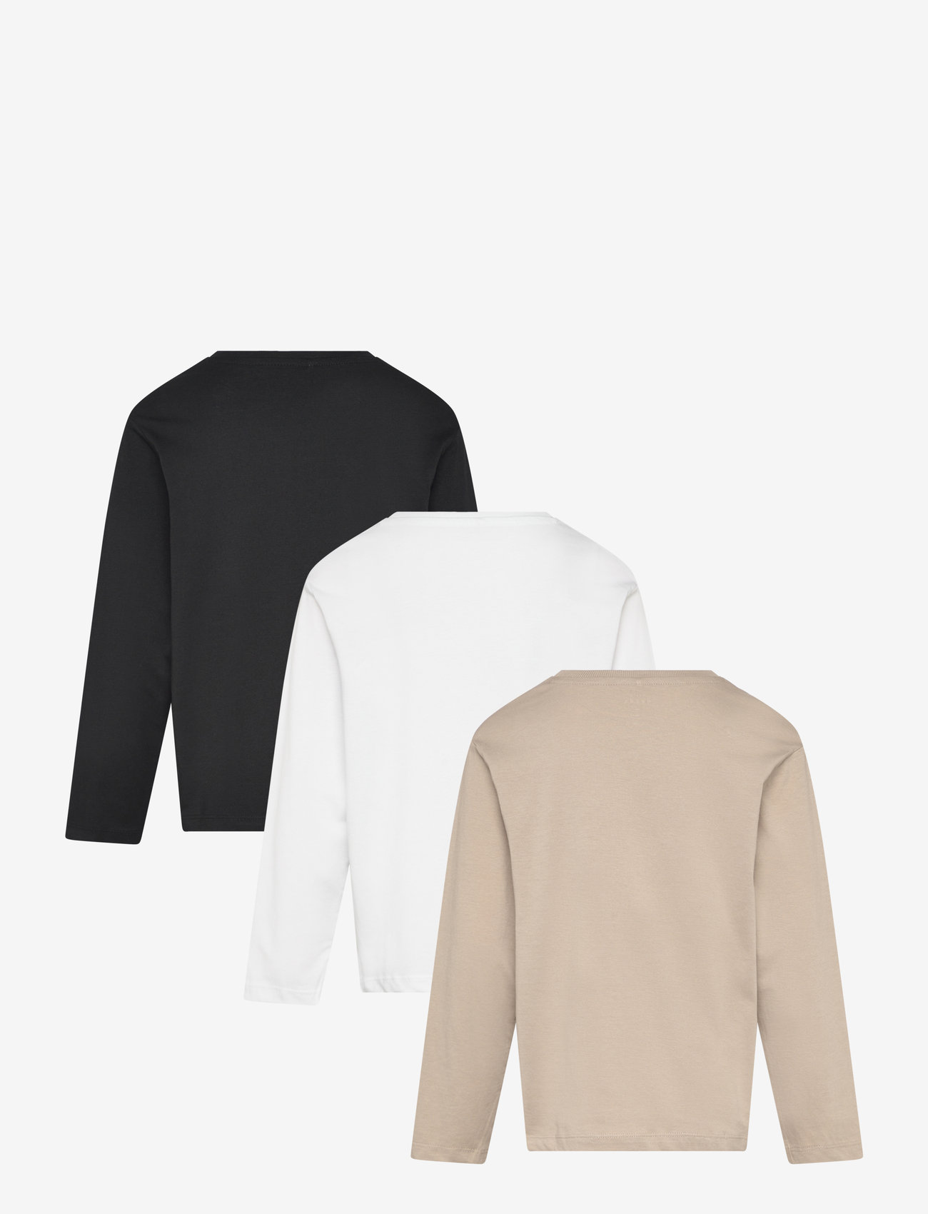 name it - NKMVOBBO LS NREG TOP 3P NOOS - långärmade t-shirts - black - 5