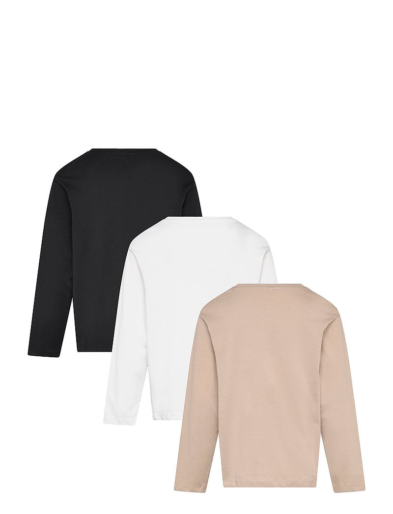 name it - NKMVOBBO LS NREG TOP 3P NOOS - långärmade t-shirts - black - 5