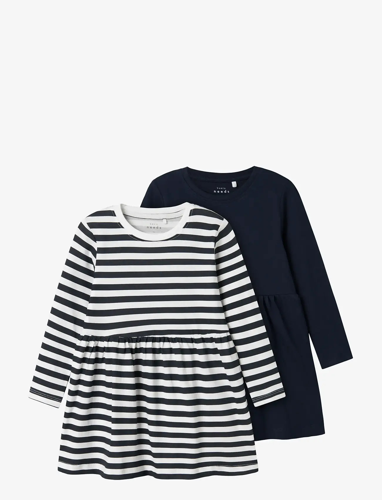 name it - NMFVIVIA LS DRESS 2P NOOS - langærmede babykjoler - dark sapphire - 0