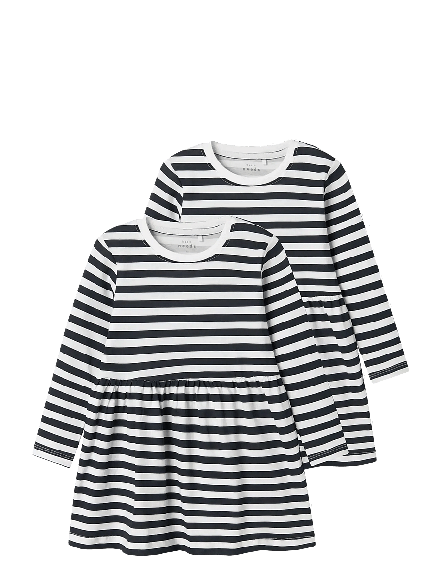 name it - NMFVIVIA LS DRESS 2P NOOS - långärmade babyklänningar - dark sapphire - 0