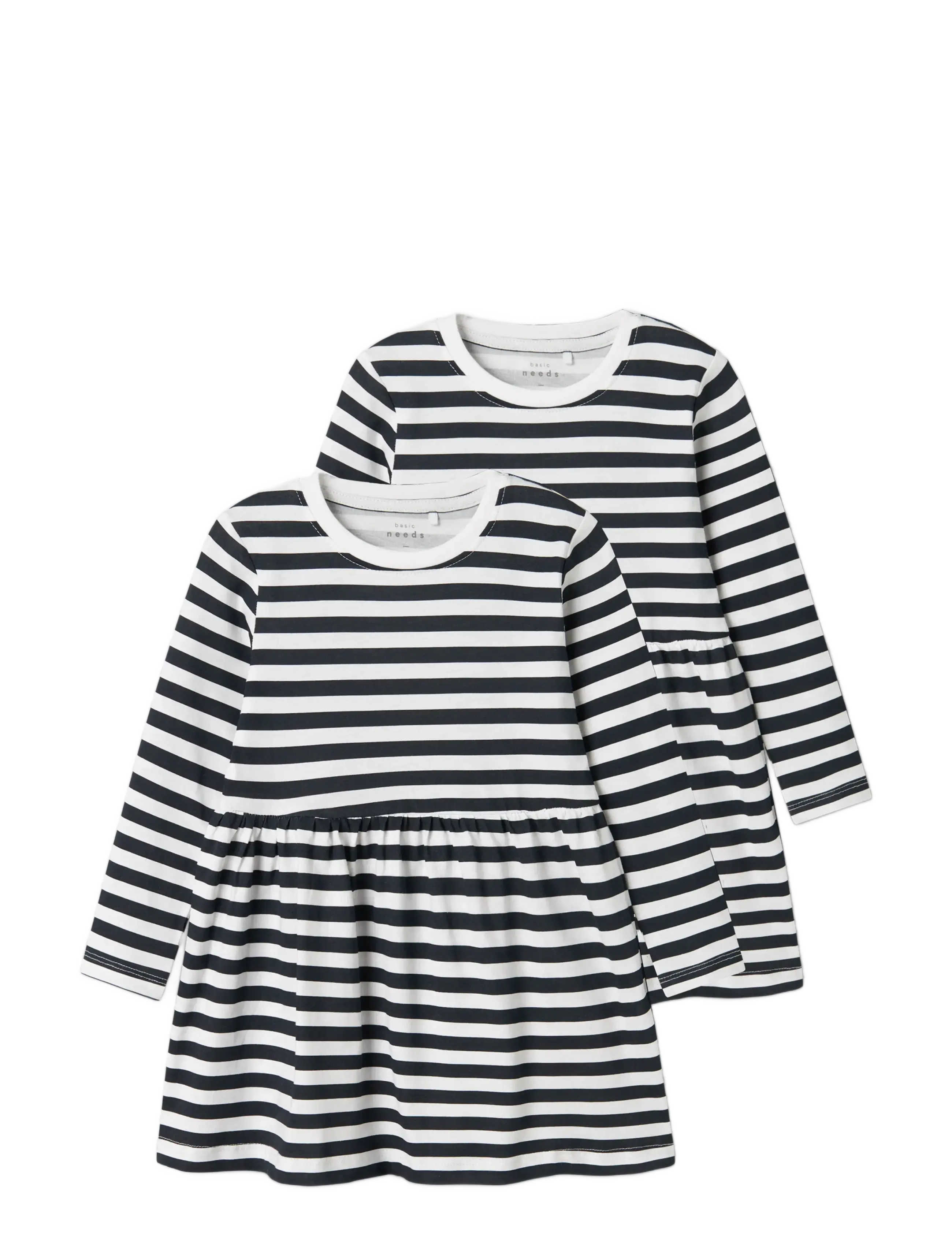 name it - NMFVIVIA LS DRESS 2P NOOS - long-sleeved casual dresses - dark sapphire - 2